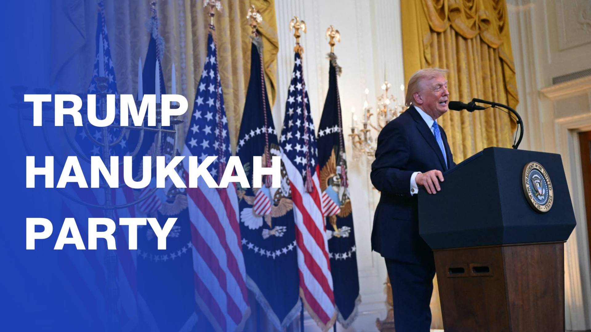 Trump hosts White House Hanukkah reception