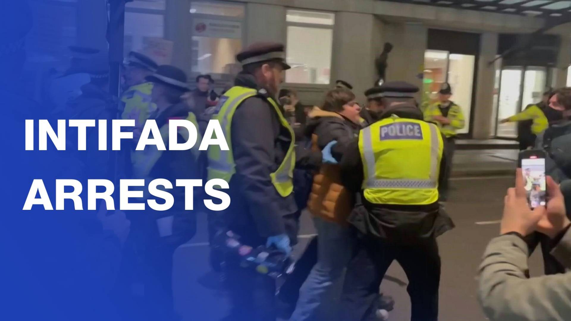 UK police make arrests for alleged 'intifada' protest chants