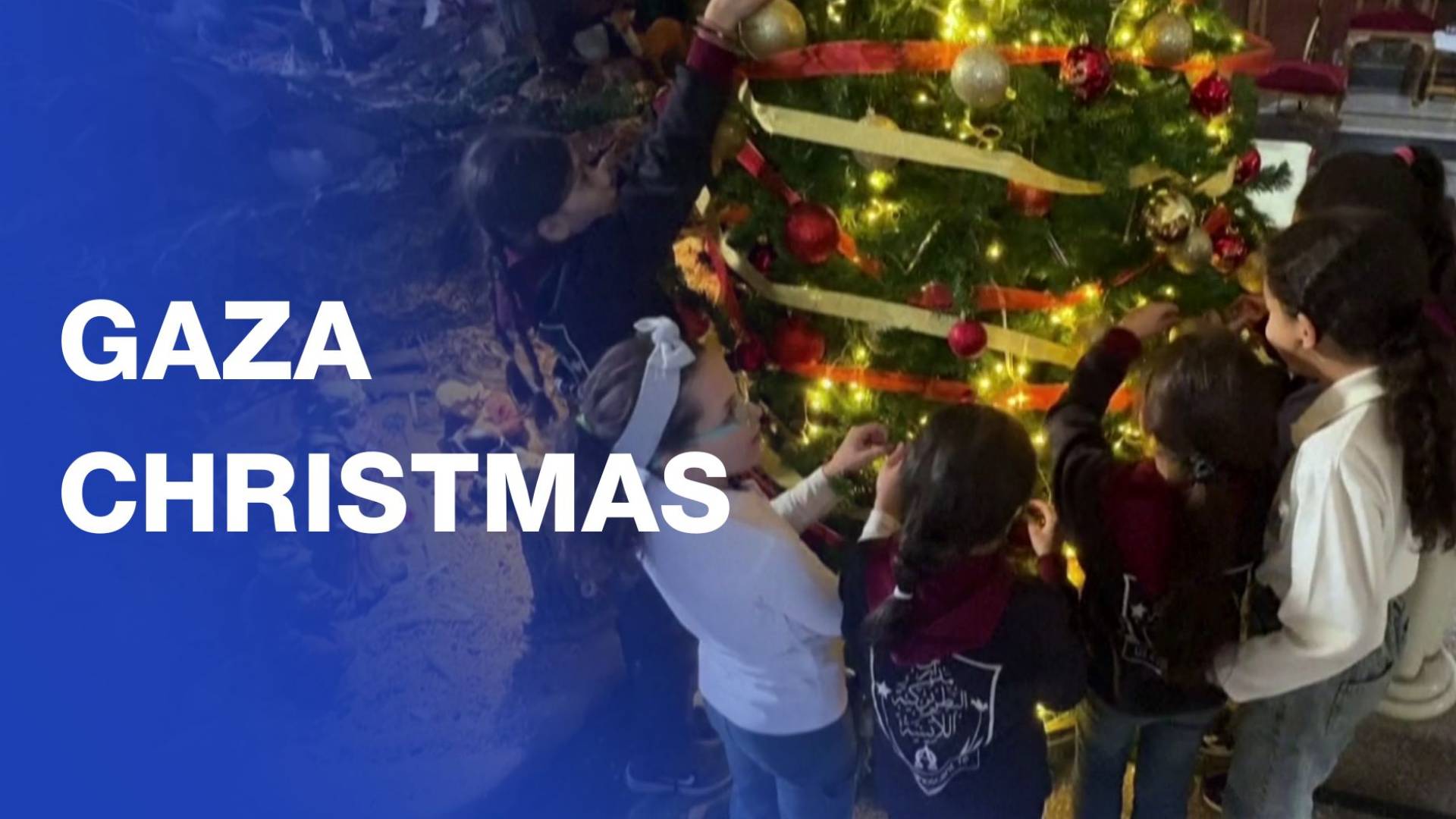 Christians prepare for Christmas in Gaza church