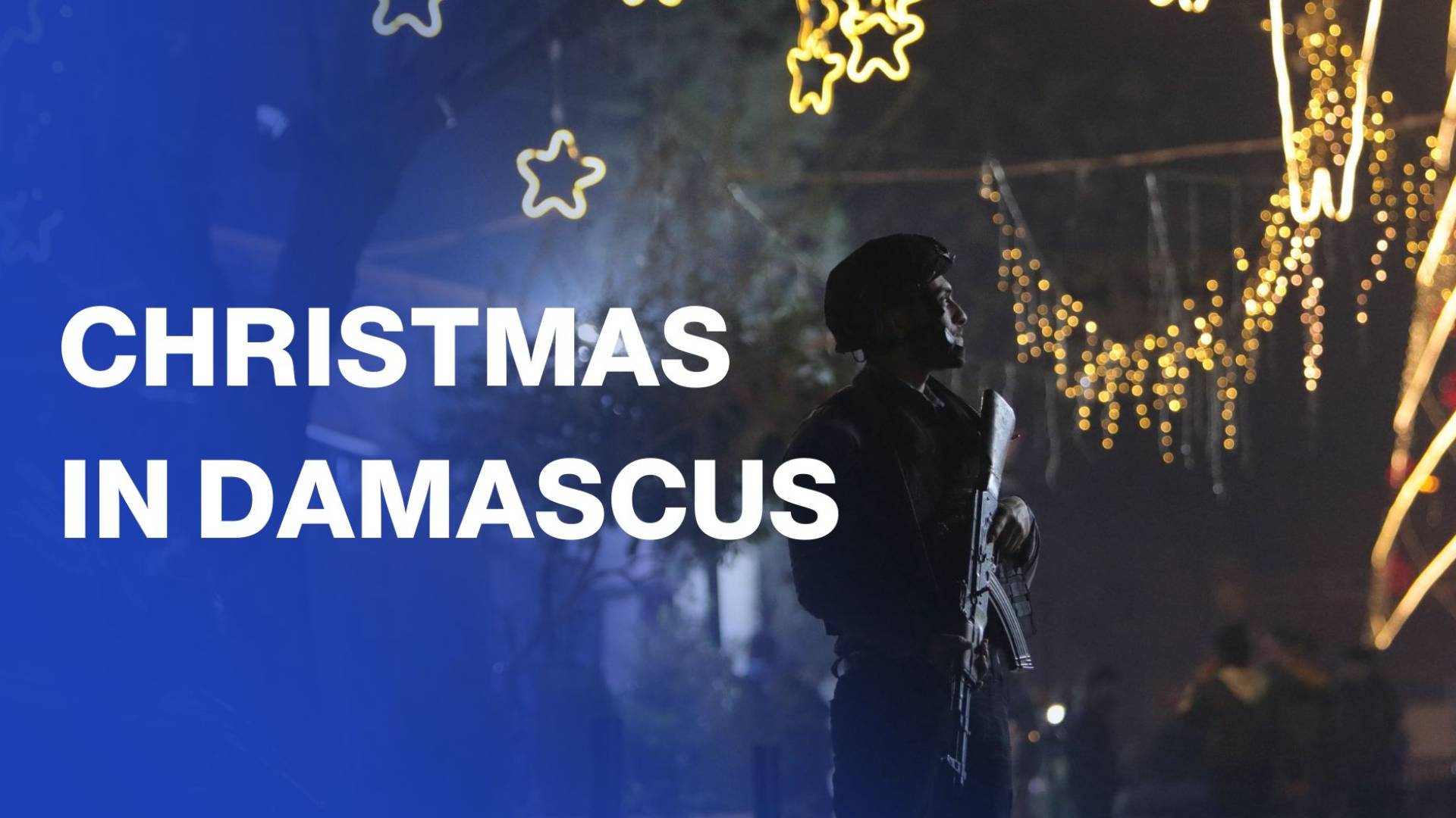 Festive lights, security tight for Christmas in Damascus