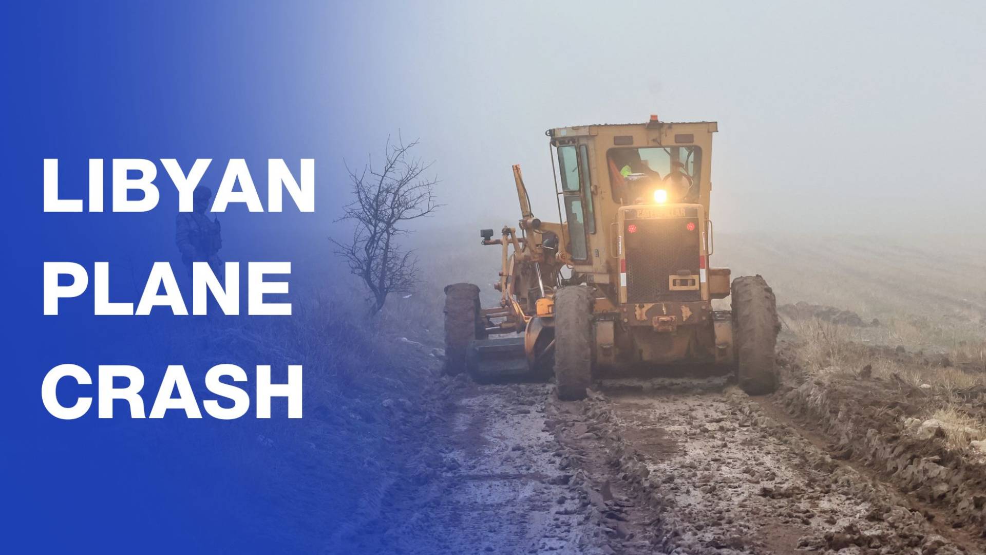 Army and emergency teams inspect site of Libyan plane crash