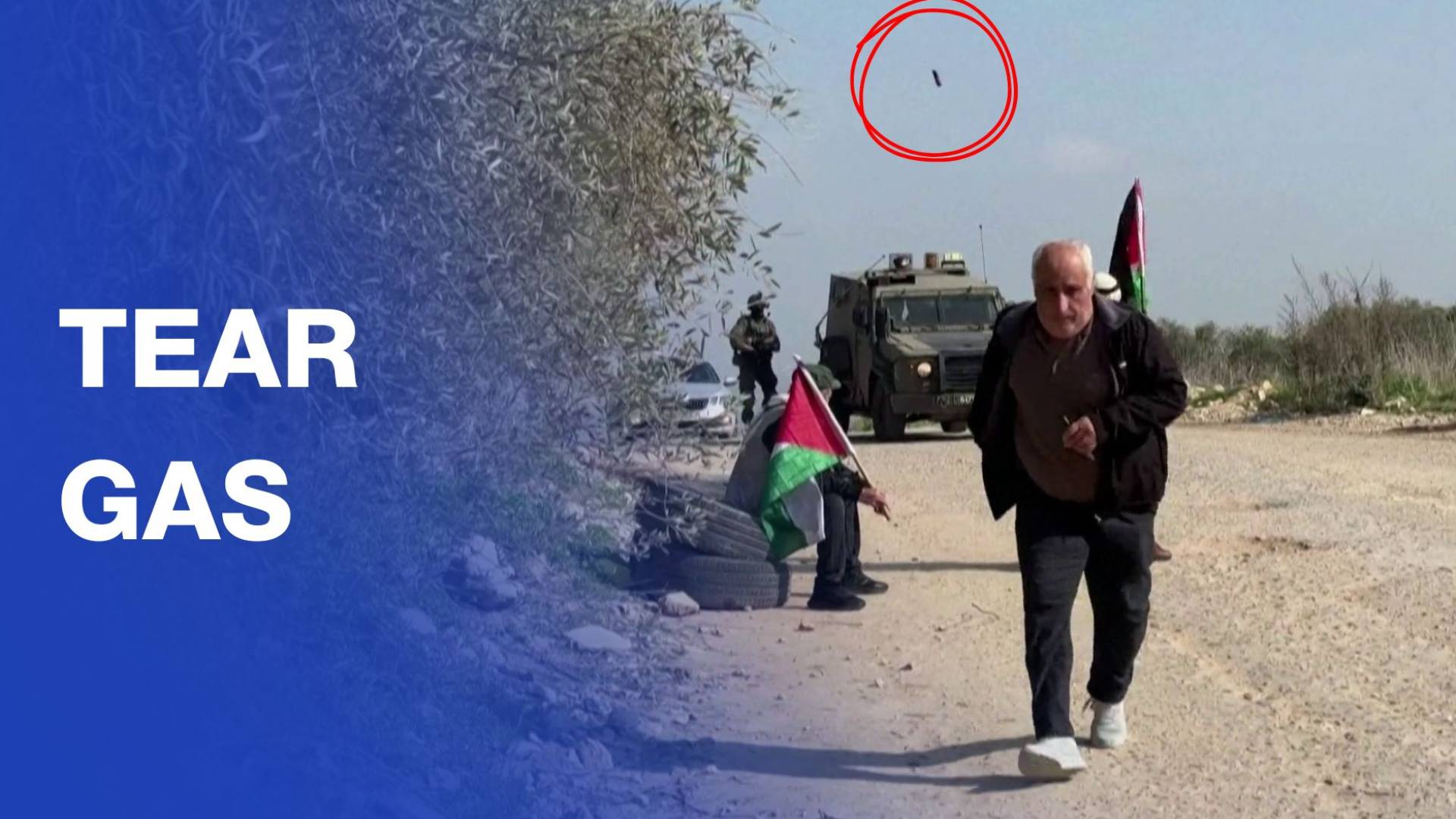 ‘Israeli’ forces disperse Palestinians protesting settlements in West Bank