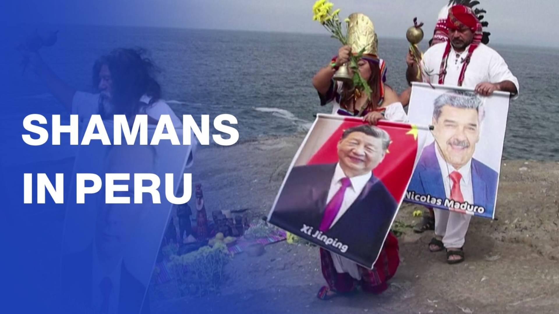 Peruvian shamans perform New Year ritual with world leaders’ photos