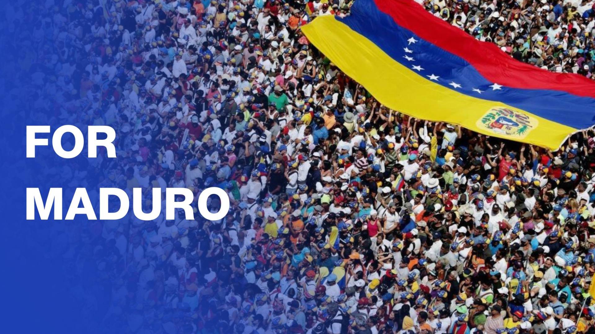 Supporters of Maduro march through Caracas