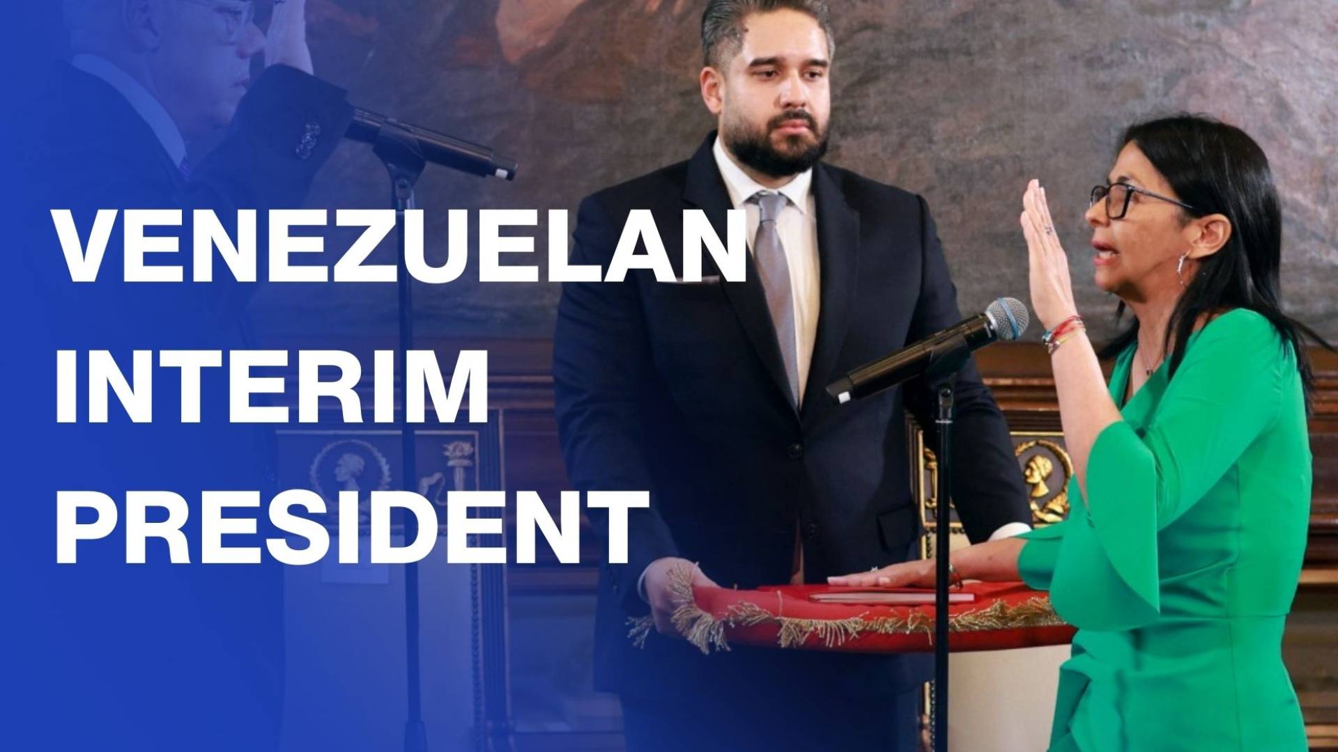 Delcy Rodriguez sworn in as interim president after Maduro's abduction