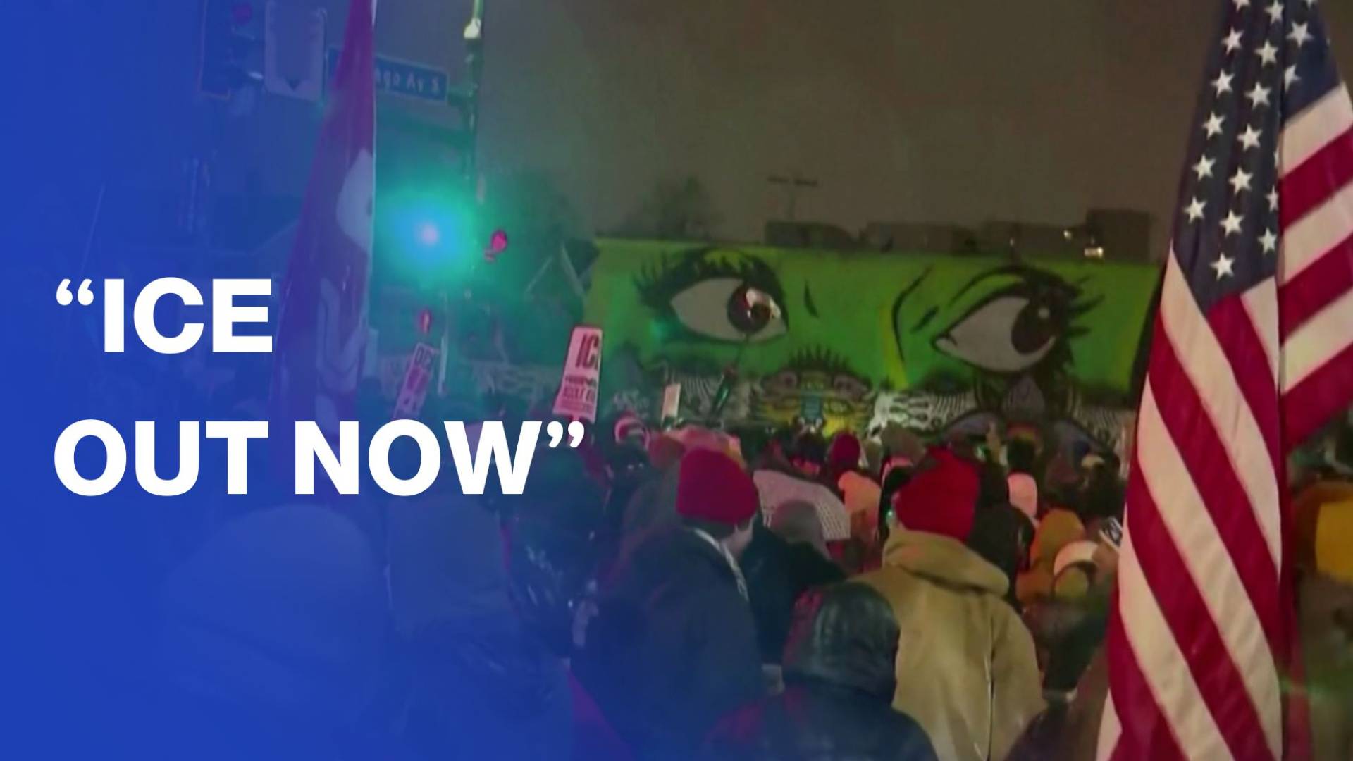 "ICE out now” Protest in Minneapolis after US immigration agent kills woman