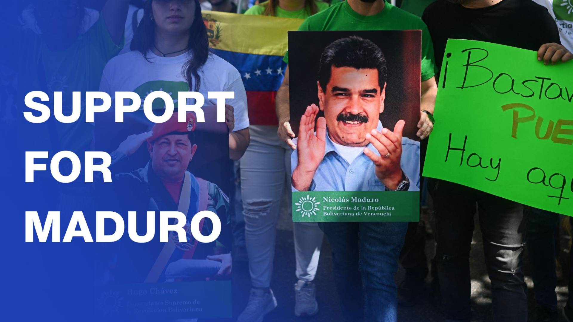 Hundreds of Venezuelans rally in support of Maduro