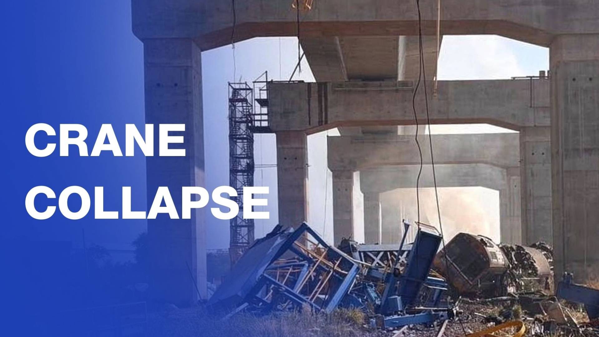 Crane collapse derails train in Thailand, killing 22