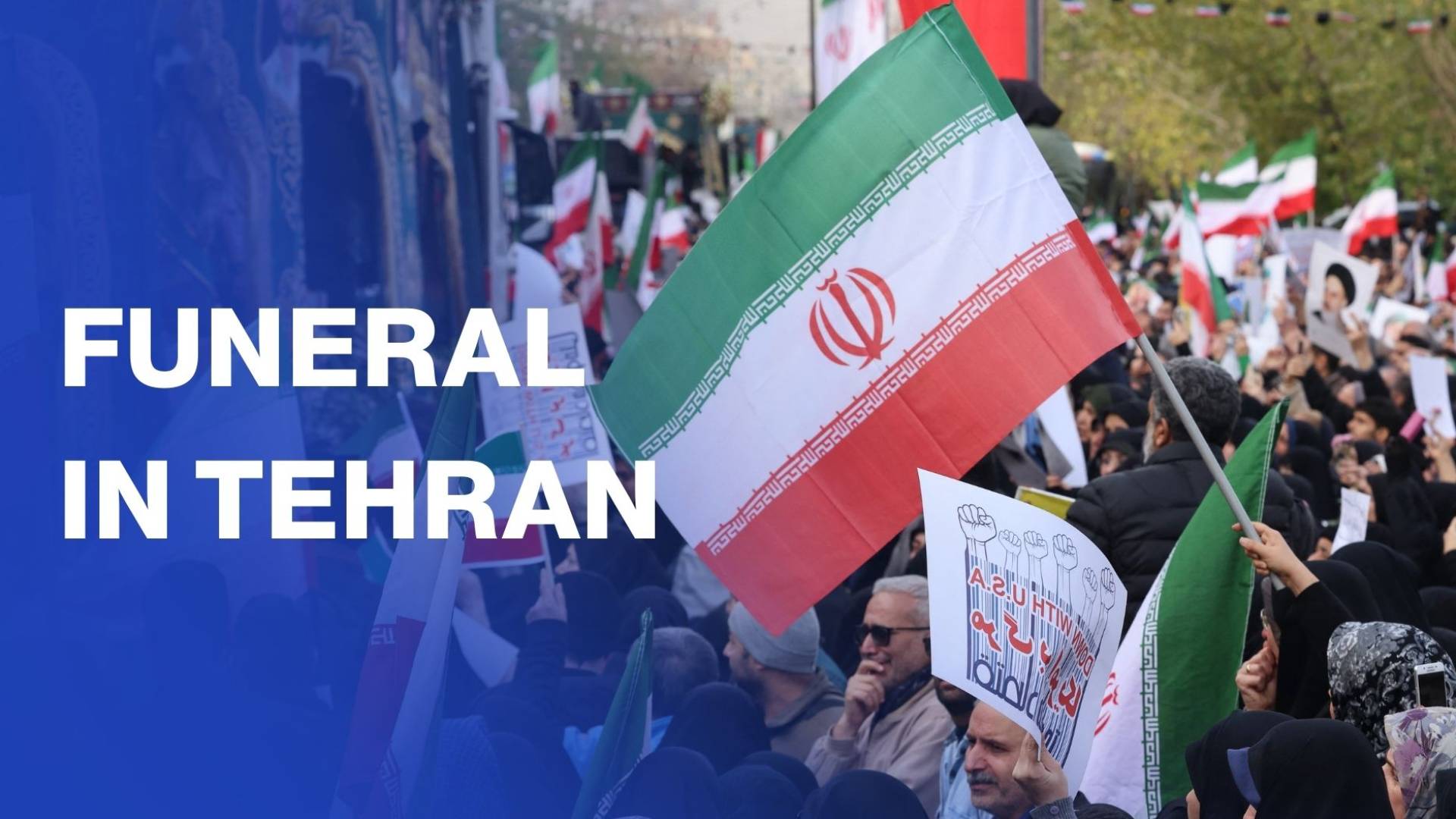 Thousands attend funeral in Tehran for security forces killed in protests