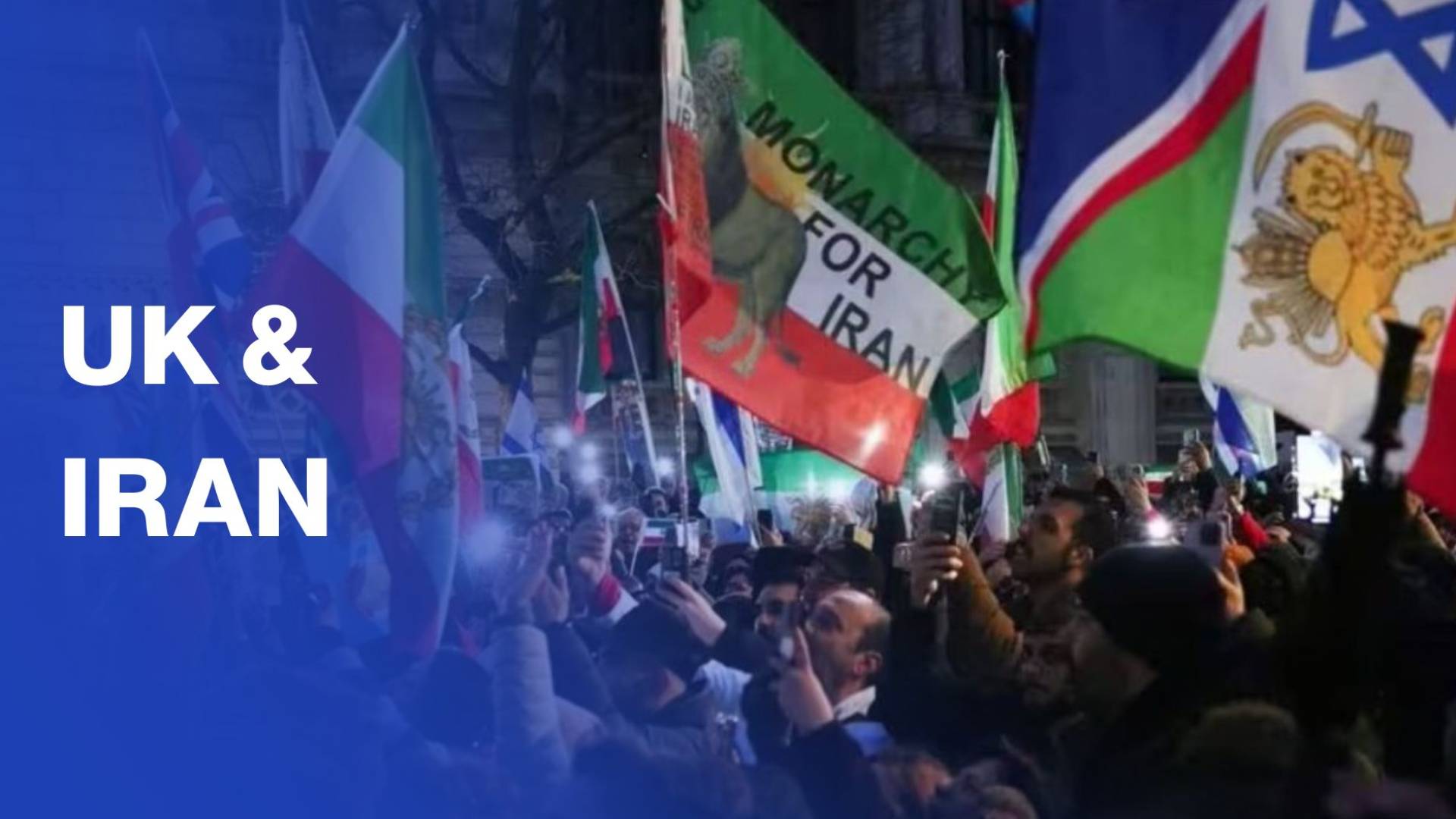 Clashes between police and anti-Iranian regime protesters in London