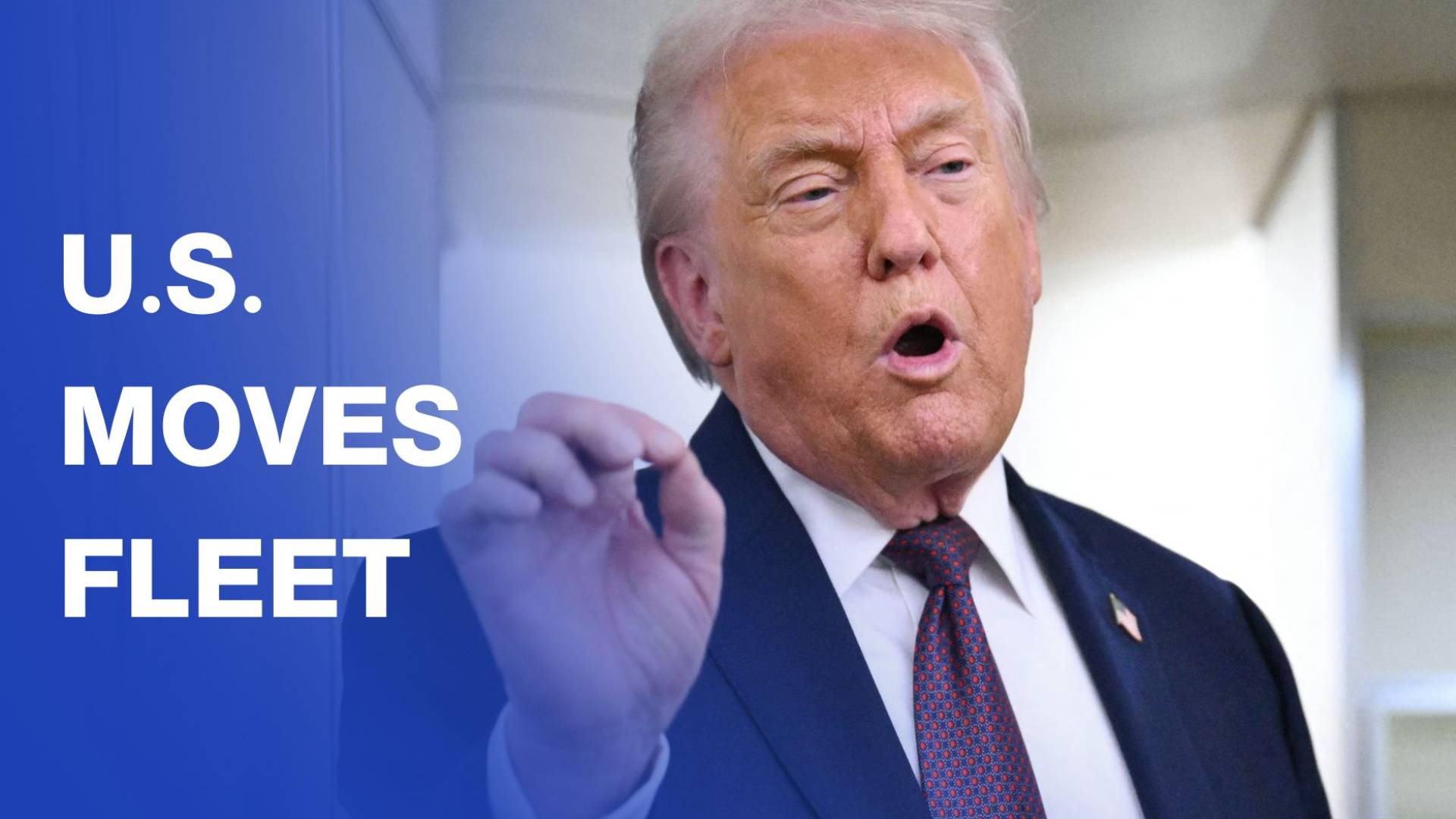 Trump says US still watching Iran, fleet sailing to region