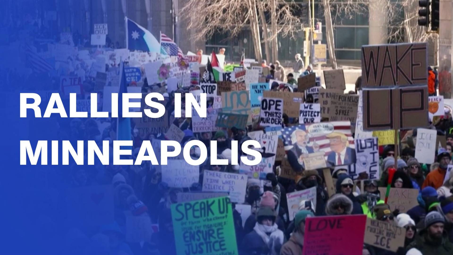 Thousands rally in Minneapolis as immigration anger boils