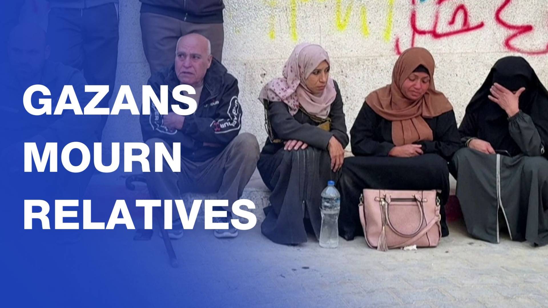 Palestinians mourn loved ones killed in ‘Israeli’ strikes in Gaza