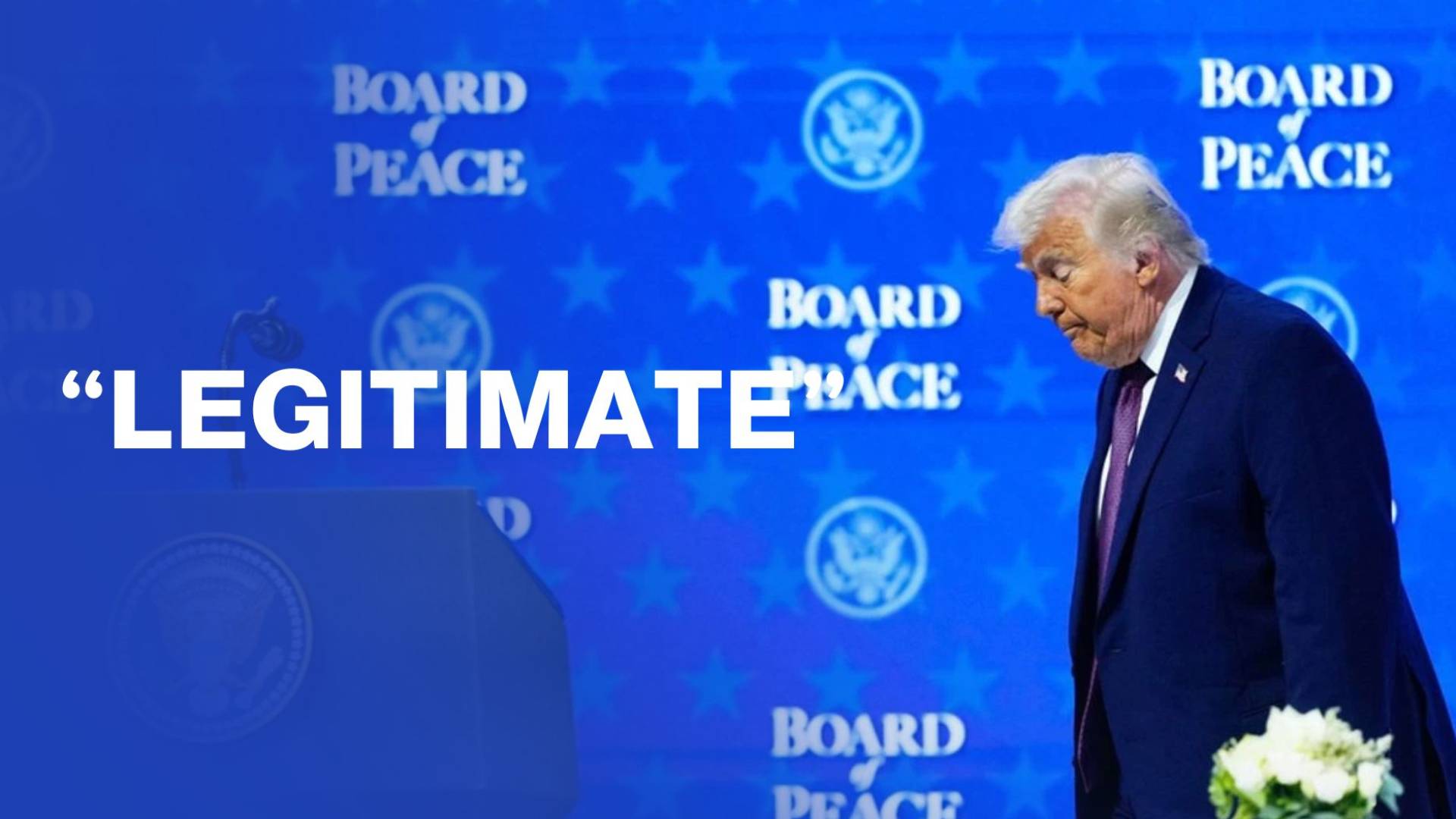 White House defends Trump’s Board of Peace as “legitimate organization”