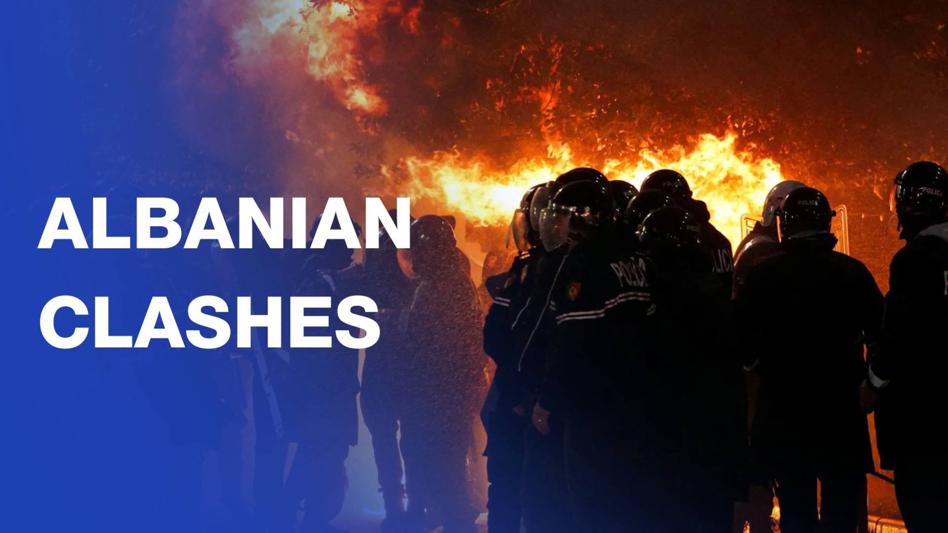 Police battle opposition protesters in Albanian capital