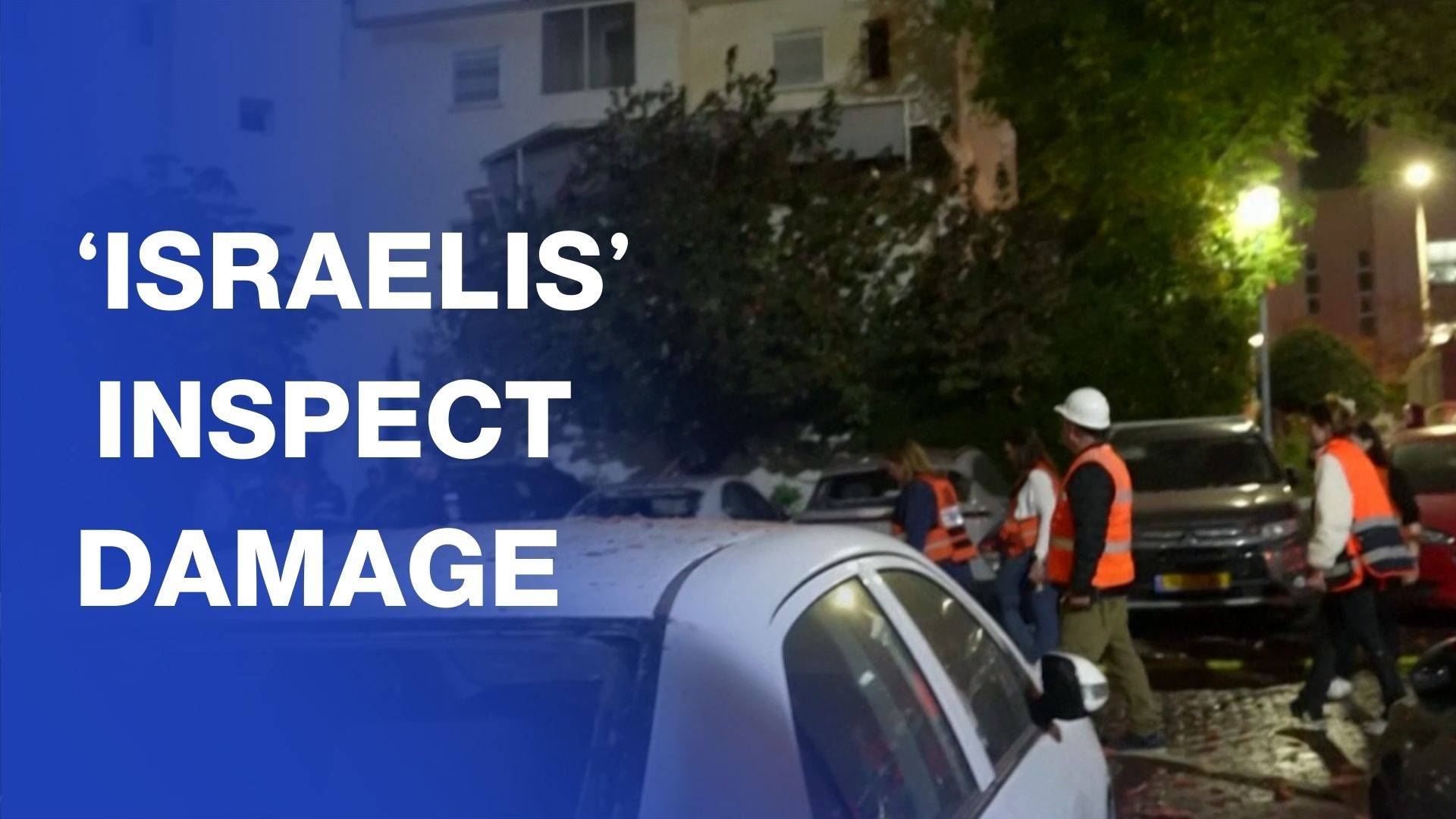 Firefighters inspect damage in central 'Israel' after Iran’s missile barrage