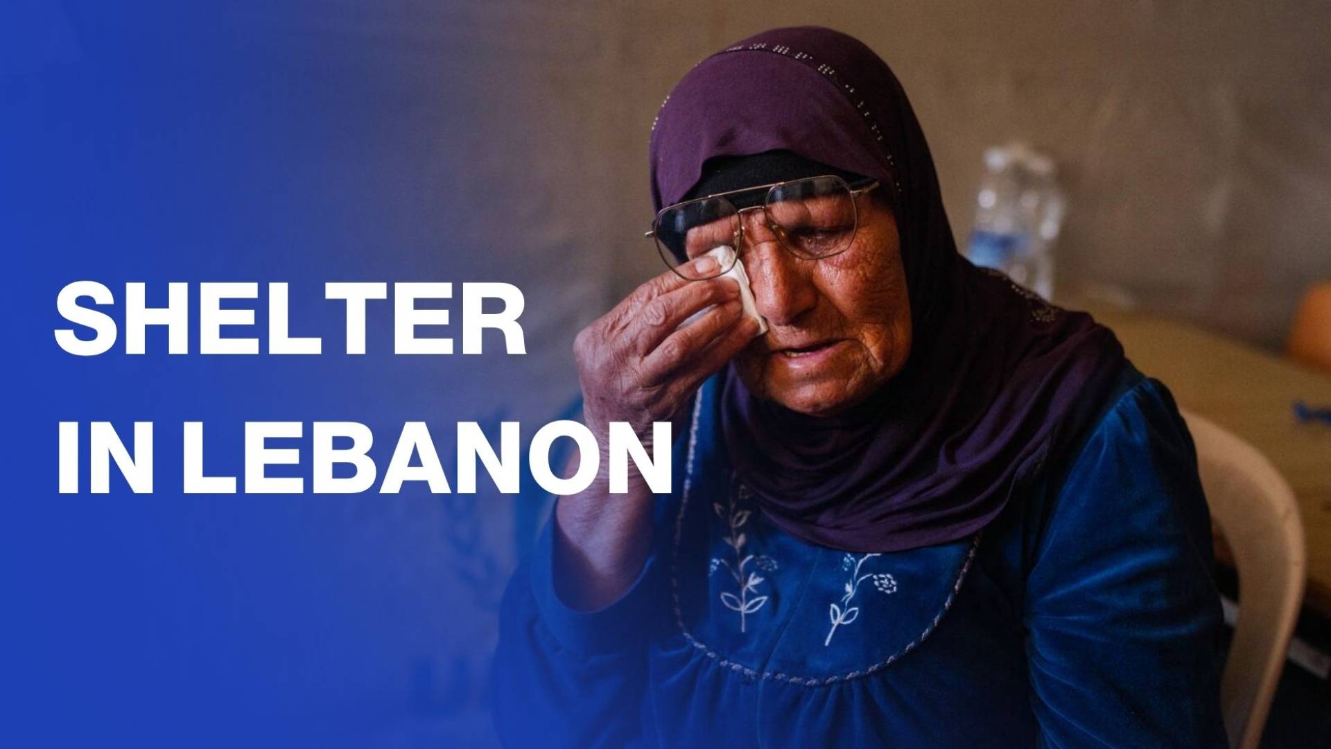 Lebanese elderly struggle in Beirut's largest shelter