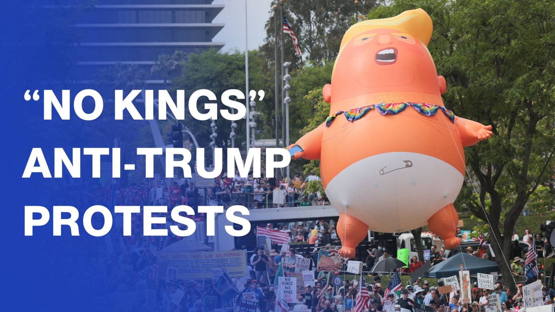 “No Kings” protests against Trump across the US