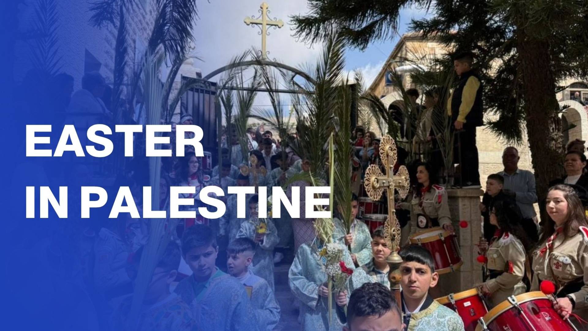 Palestinians celebrate Easter Sunday, Orthodox Palm Sunday