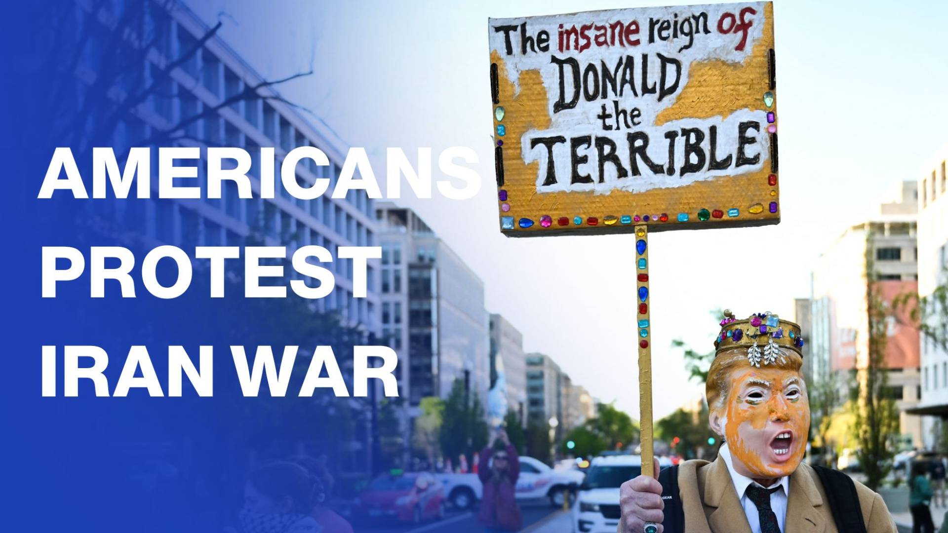 Americans protest US war on Iran