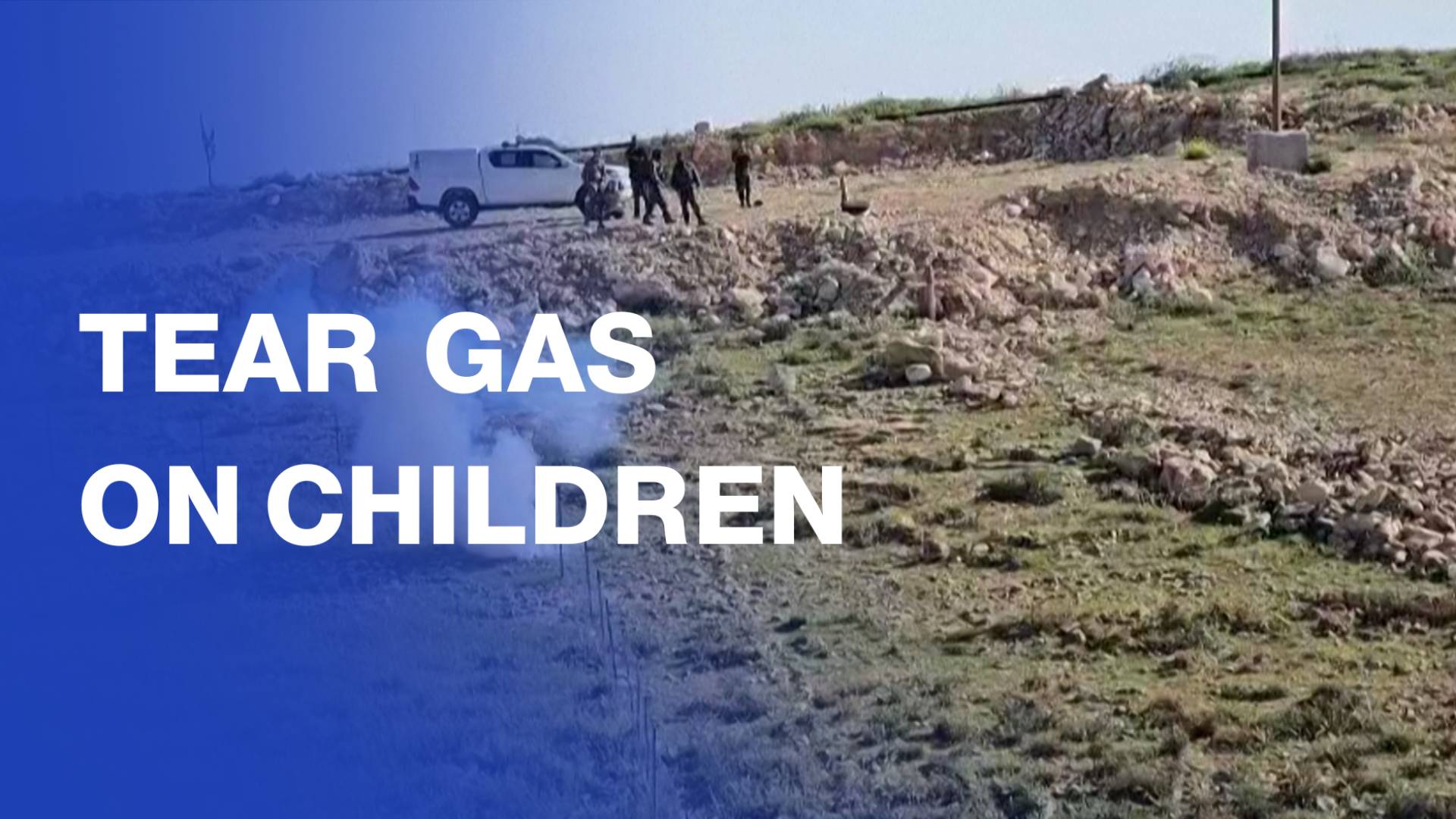 Tear gas fired at Palestinian children on first school day after ceasefire