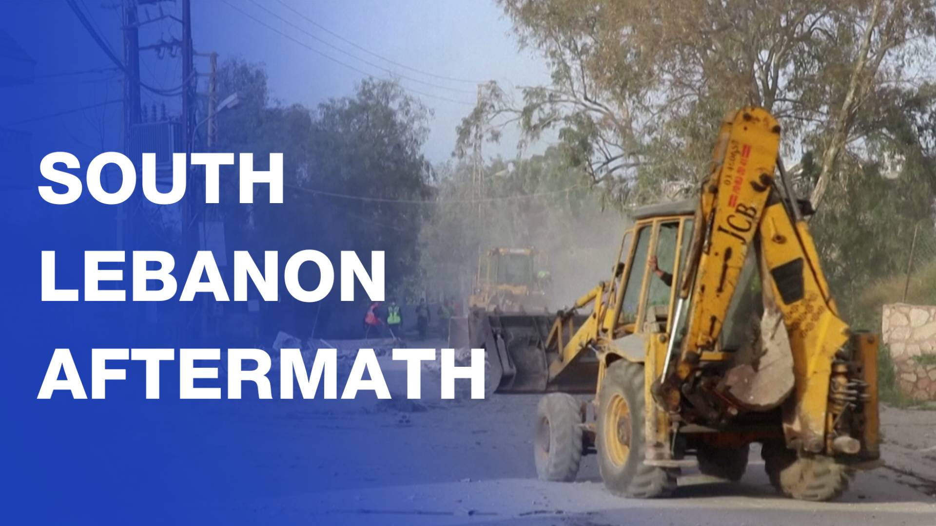 First responders clear debris after ‘Israeli’ strikes on south Lebanon