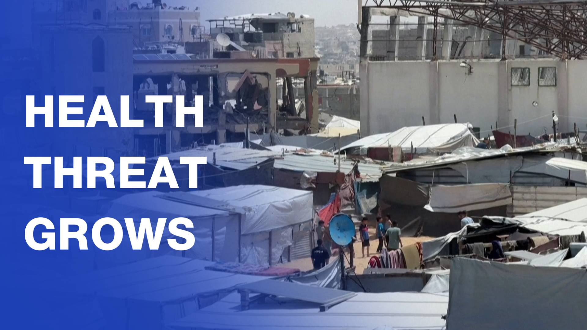 Disease outbreak worsens in Gaza as temperatures rise