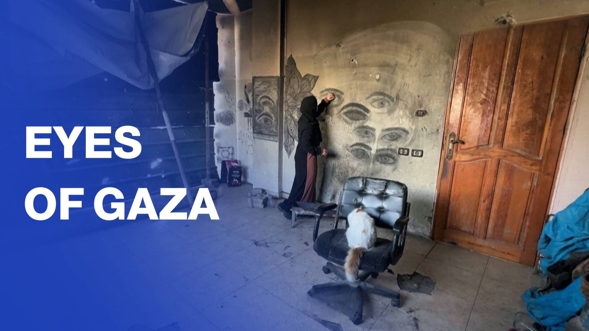 Gaza artist uses charcoal