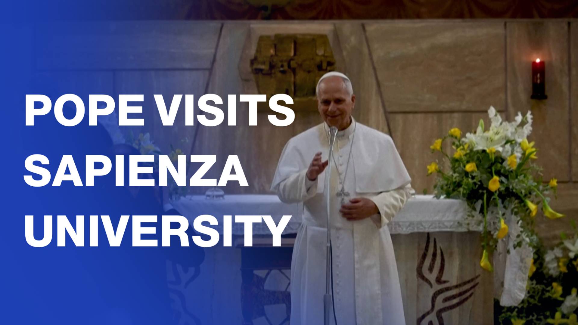 Pope Leo XIV visits Sapienza University, praises humanitarian initiatives
