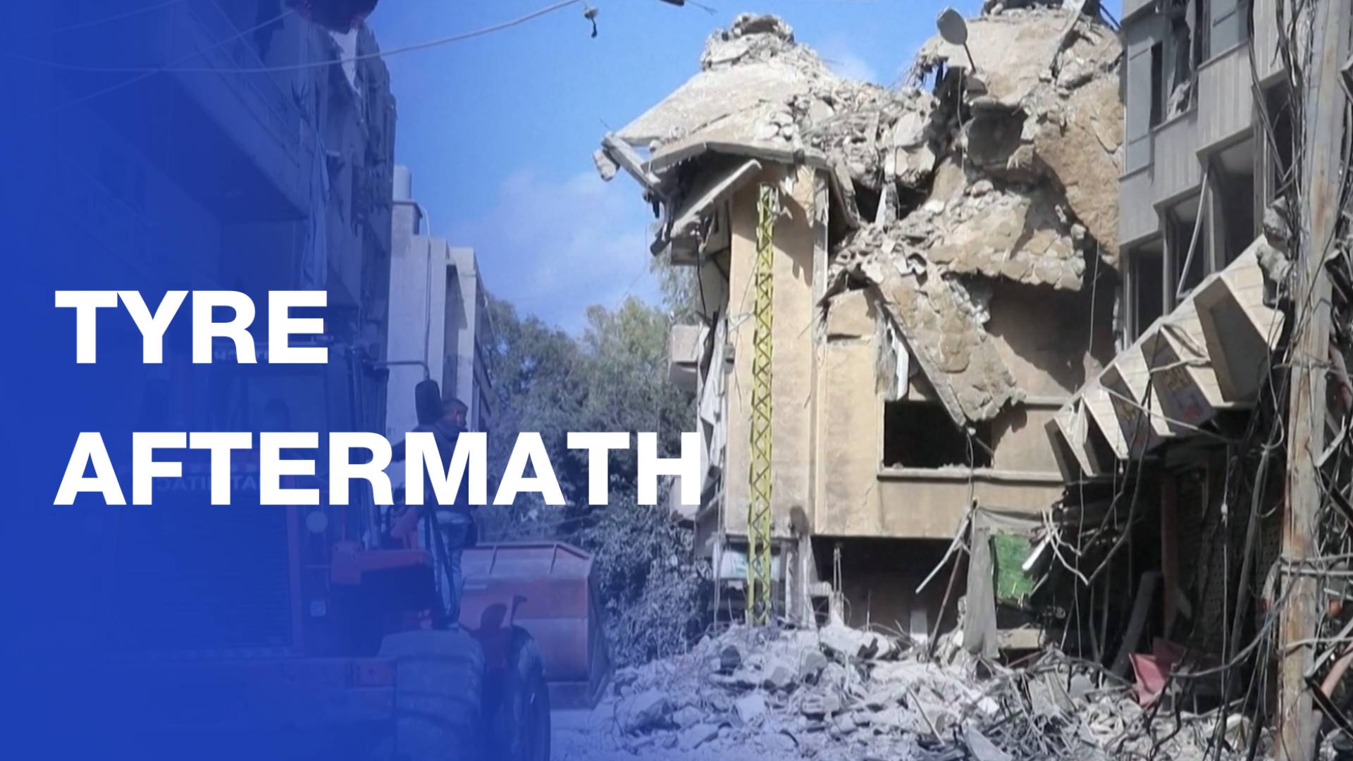 Aftermath of overnight ‘Israeli’ strikes in Tyre, southern Lebanon