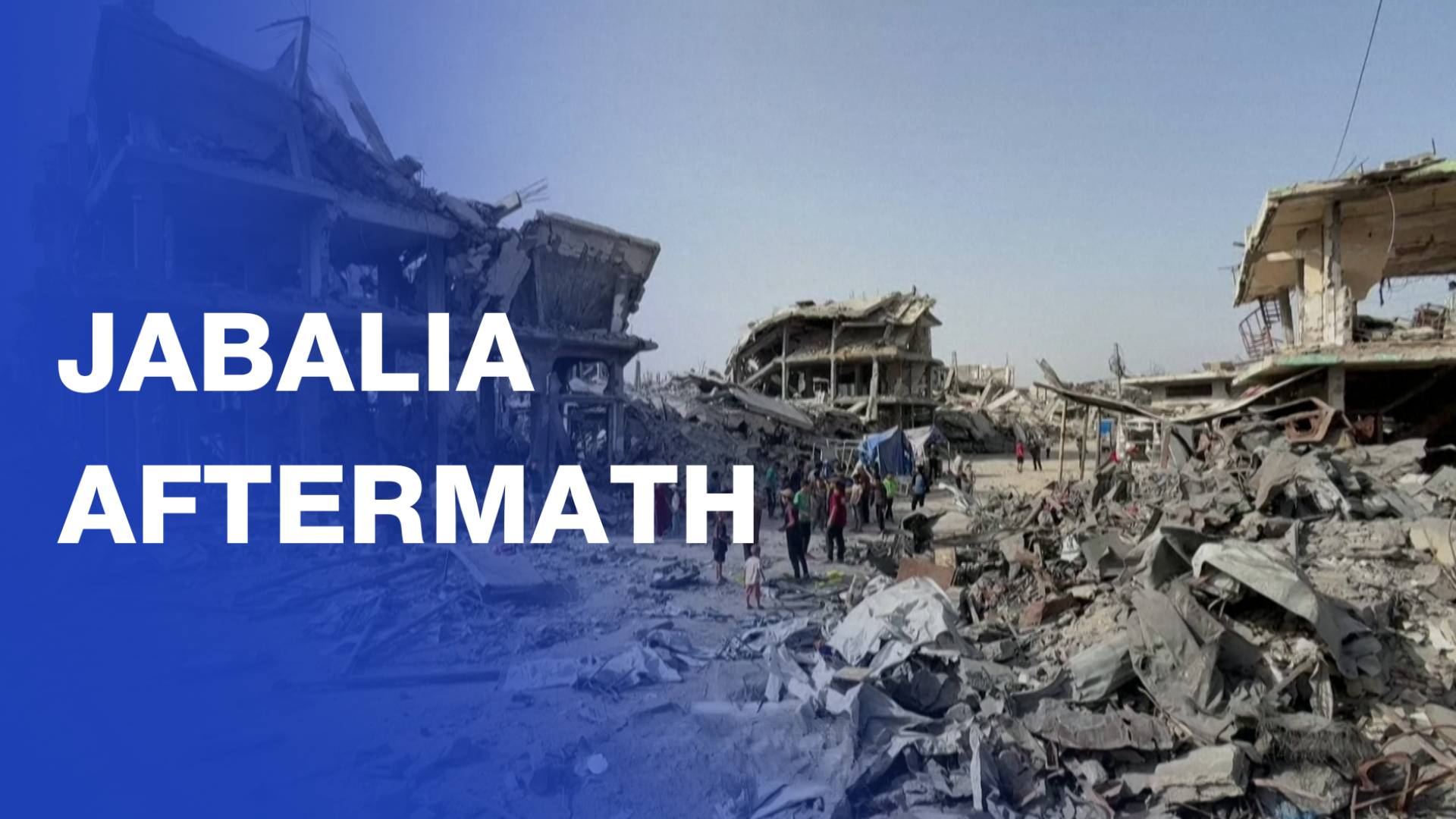Aftermath of ‘Israeli’ airstrike on Gaza’s Jabalia