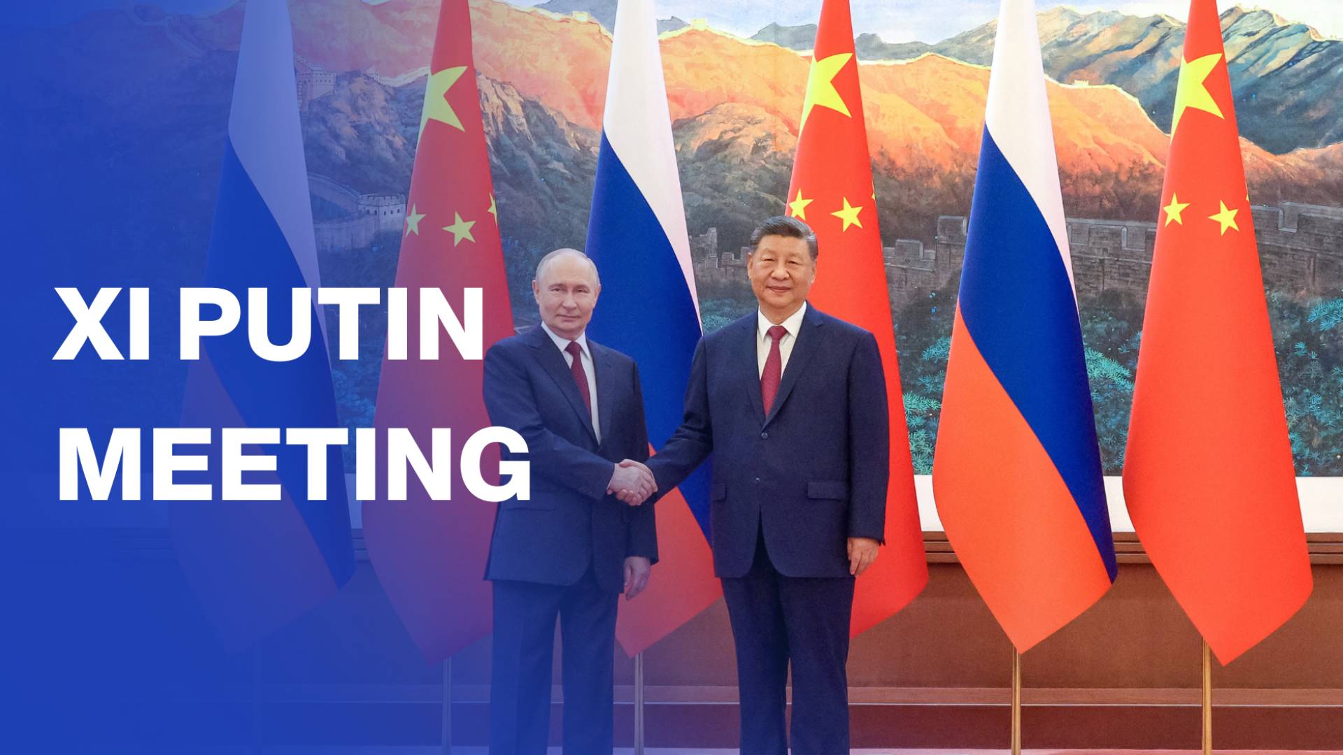 Xi welcomes Putin in Beijing during state visit