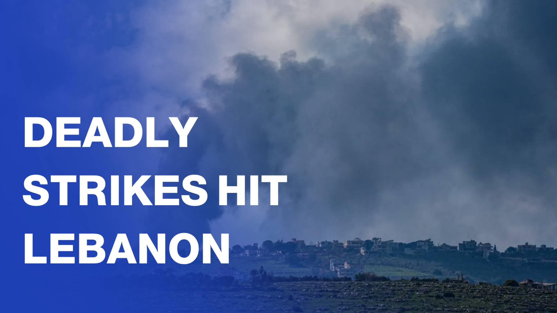Smoke rises over Nabatieh after deadly 'Israeli' strikes