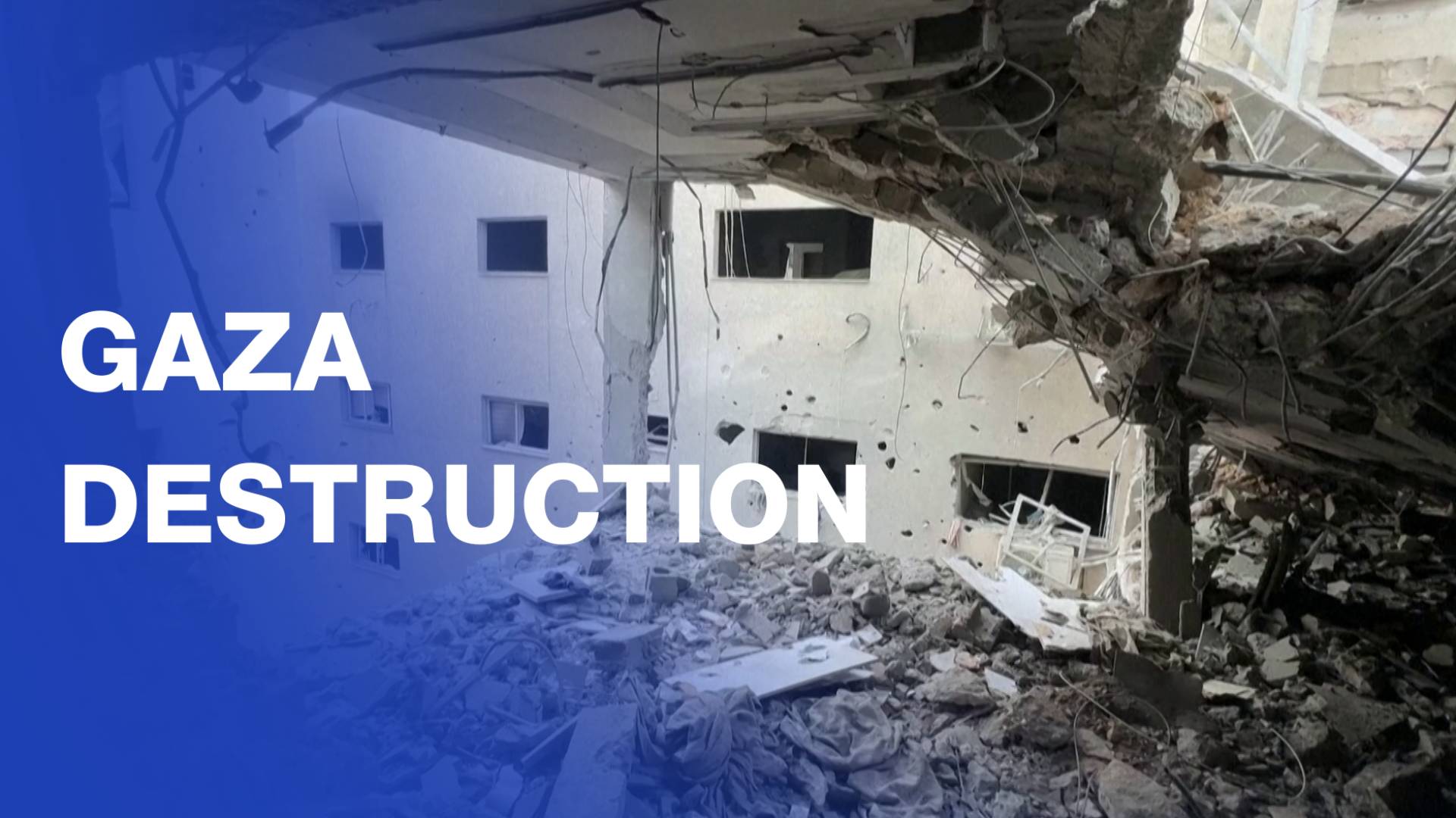 Aftermath of ‘Israeli’ strike on residential building in Gaza City