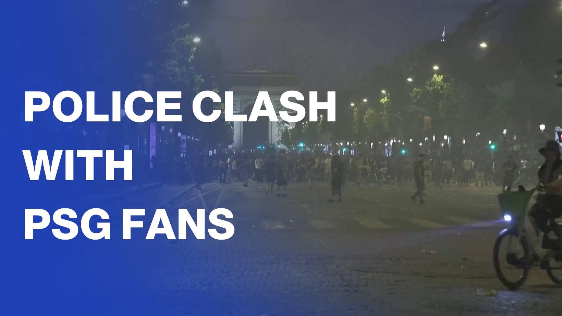 Police intervene with tear gas after PSG celebrations