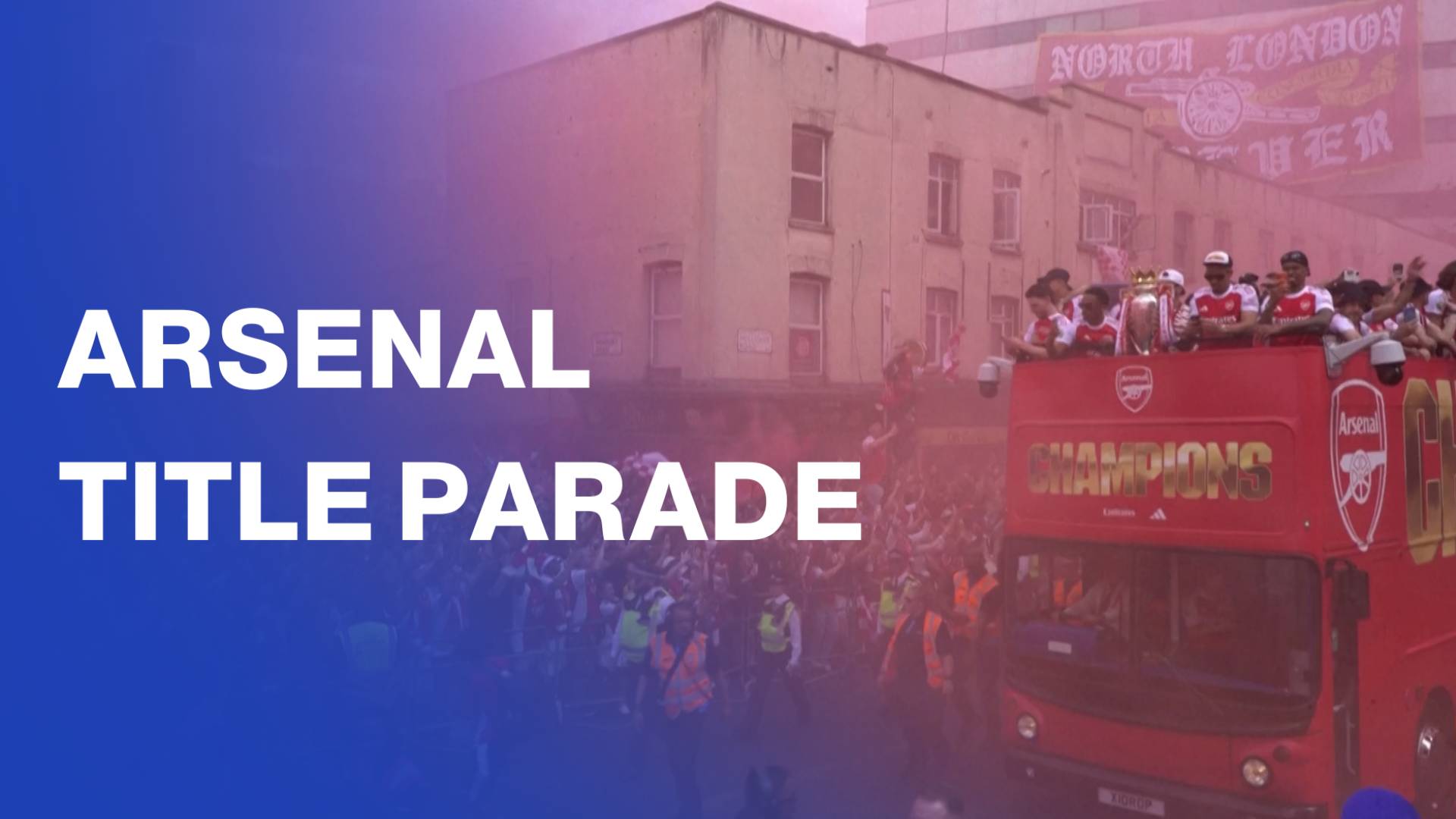 Arsenal celebrate Premier League title