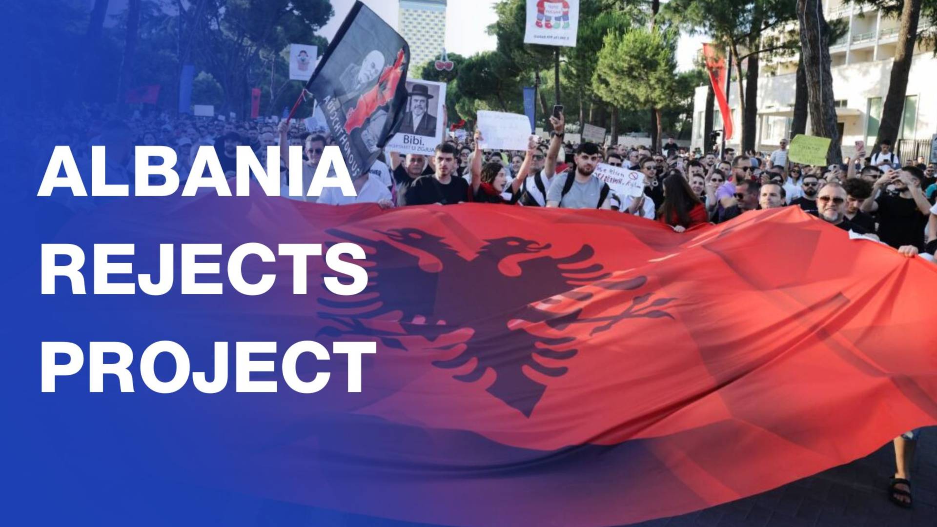 New protest in Albania against Trump-linked project