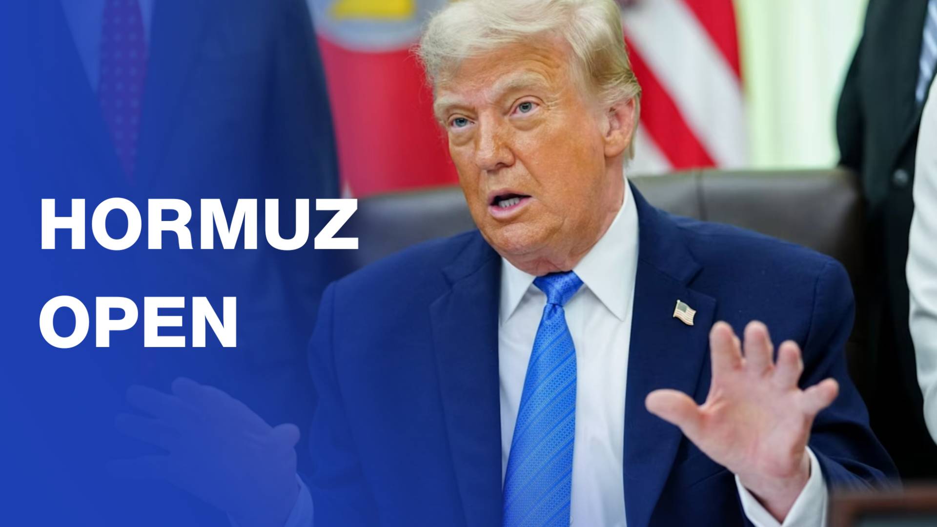 Trump says won't need “much help” to keep Hormuz open