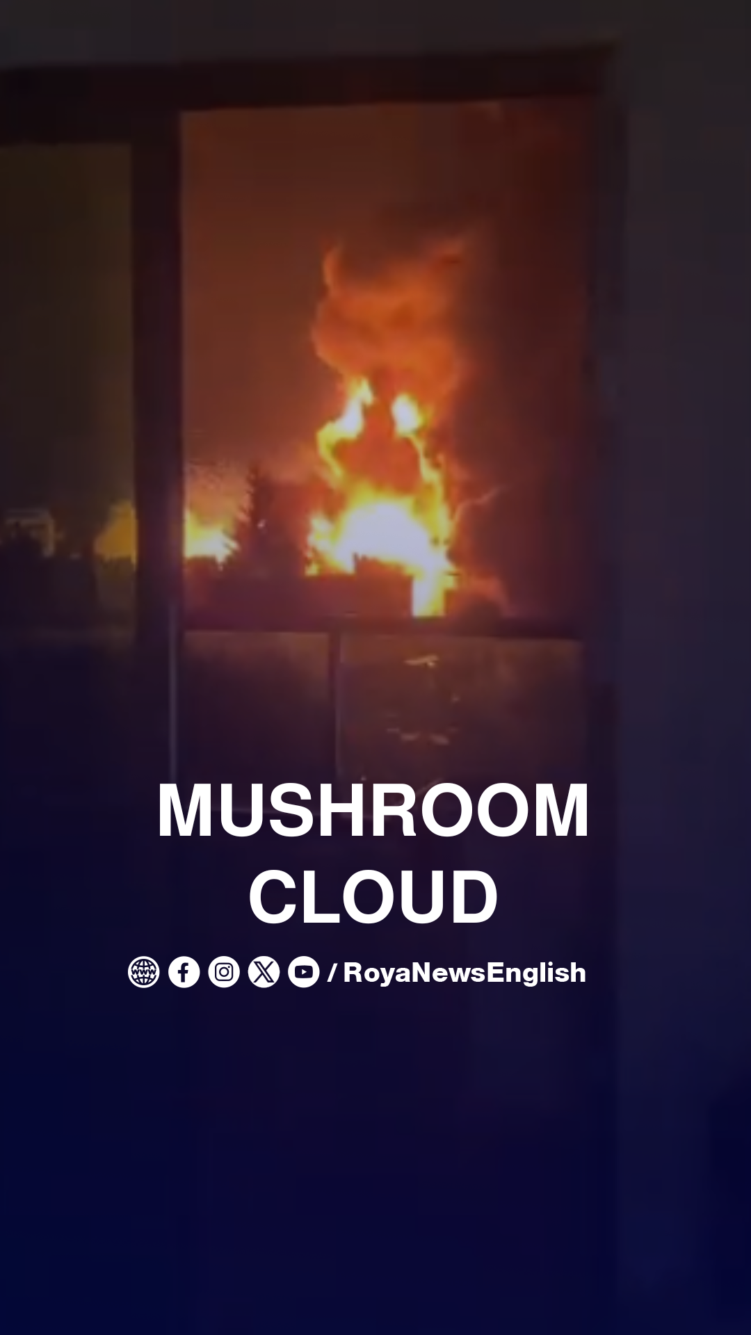 Fiery red mushroom cloud engulfs the skies of Beirut amid “Israeli” bombing