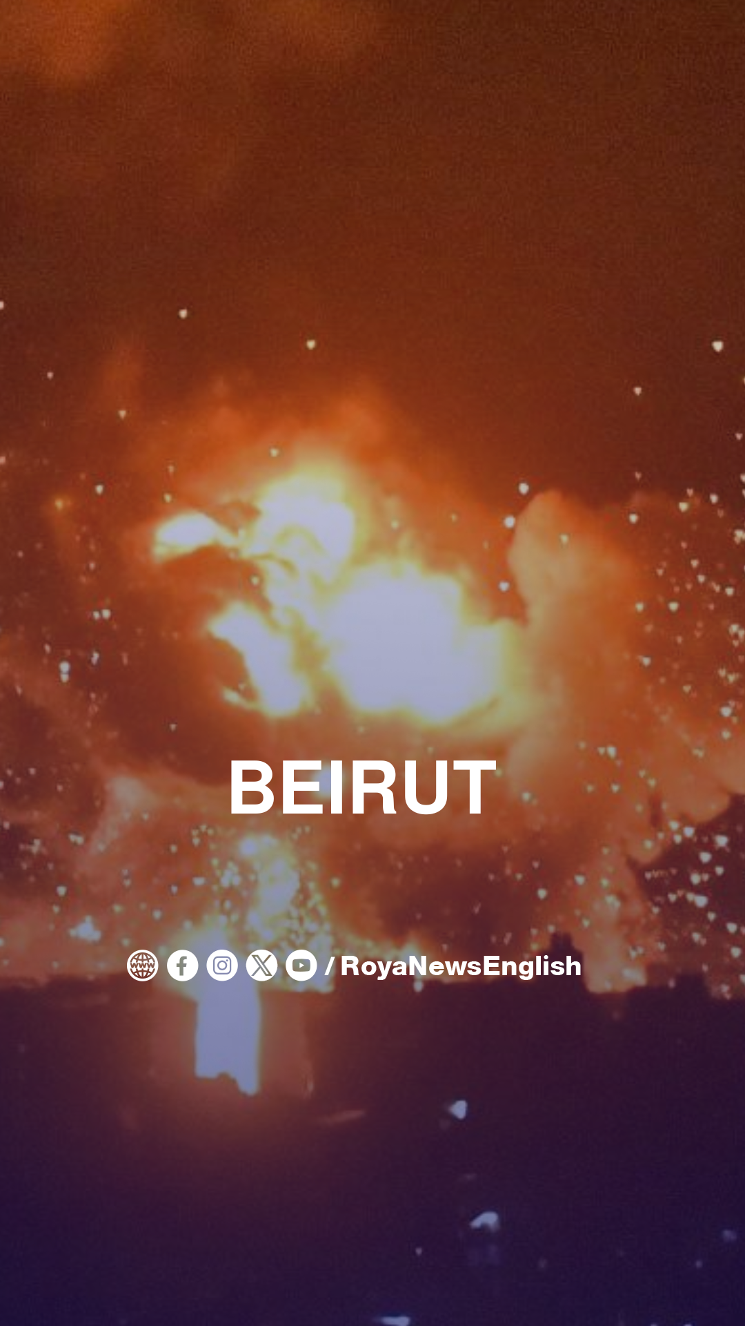 Explosions, smoke, flames as “Israeli” air strikes hit southern suburbs of Beirut