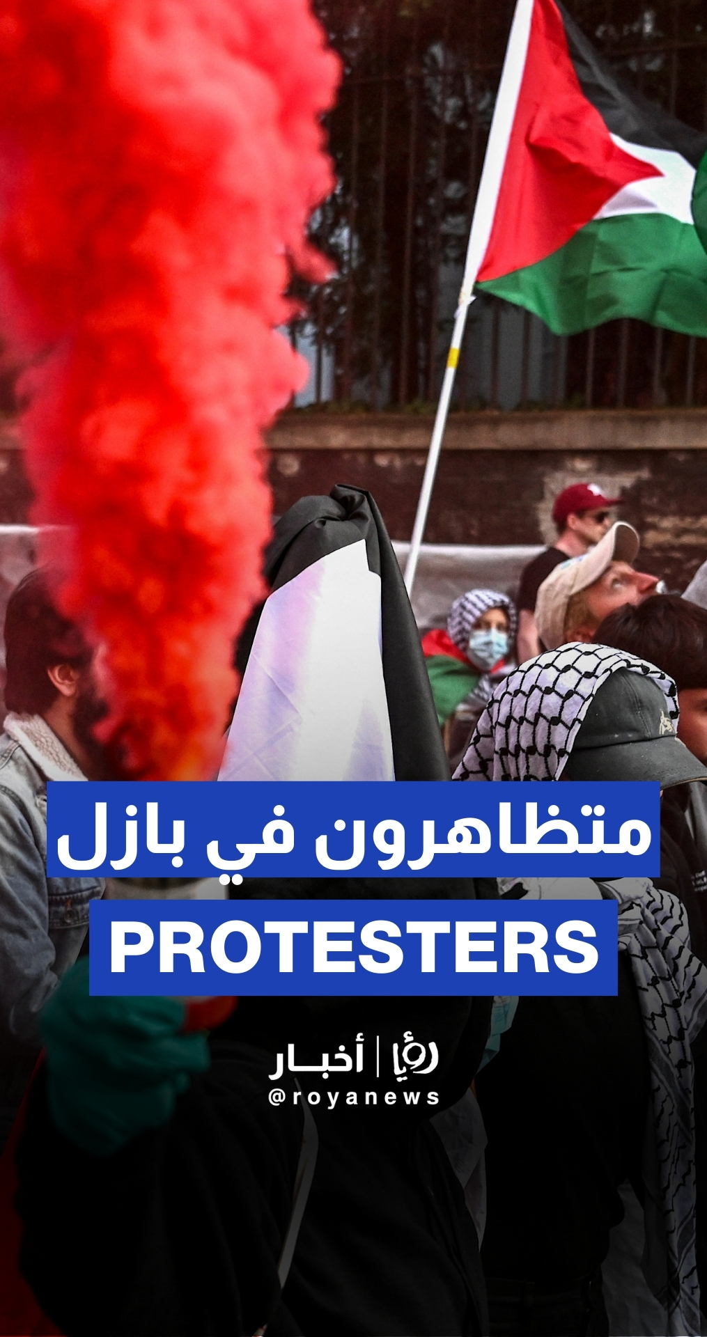 Eurovision: Pro-Palestine protestors in Basel