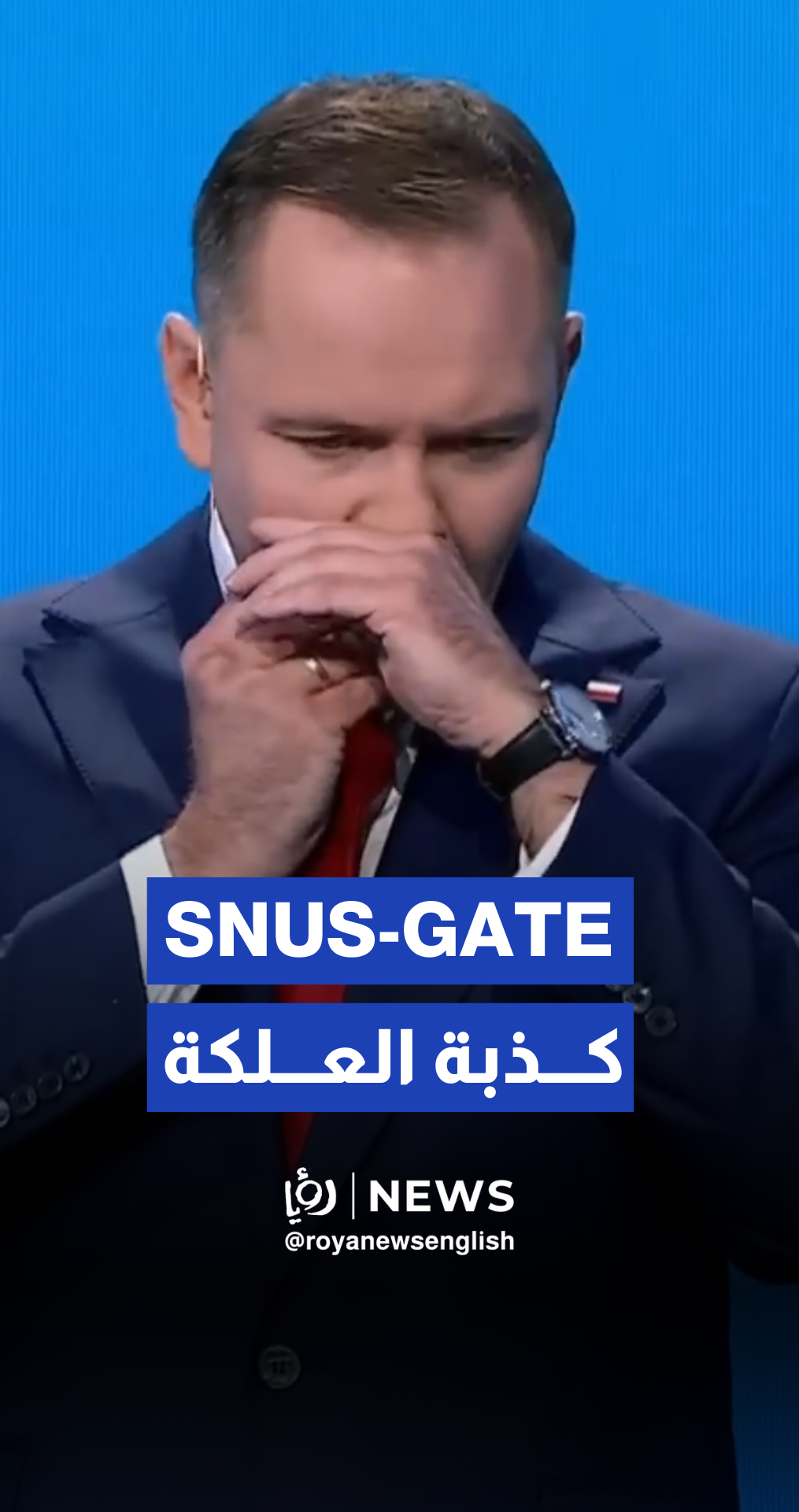Polish presidential candidate caught slipping mystery substance in his mouth