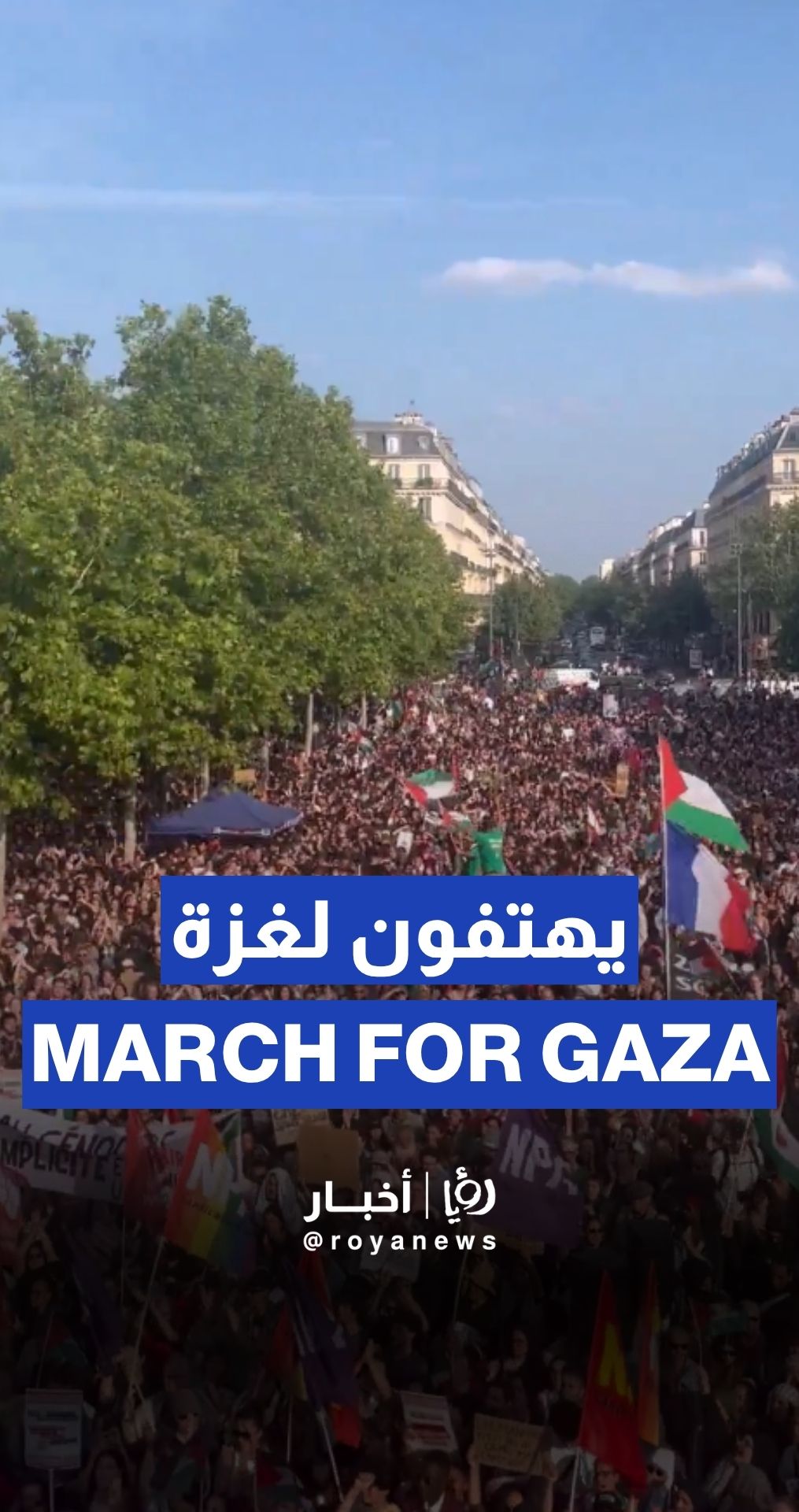 Thousands march for Gaza in Paris after Madleen boat seized