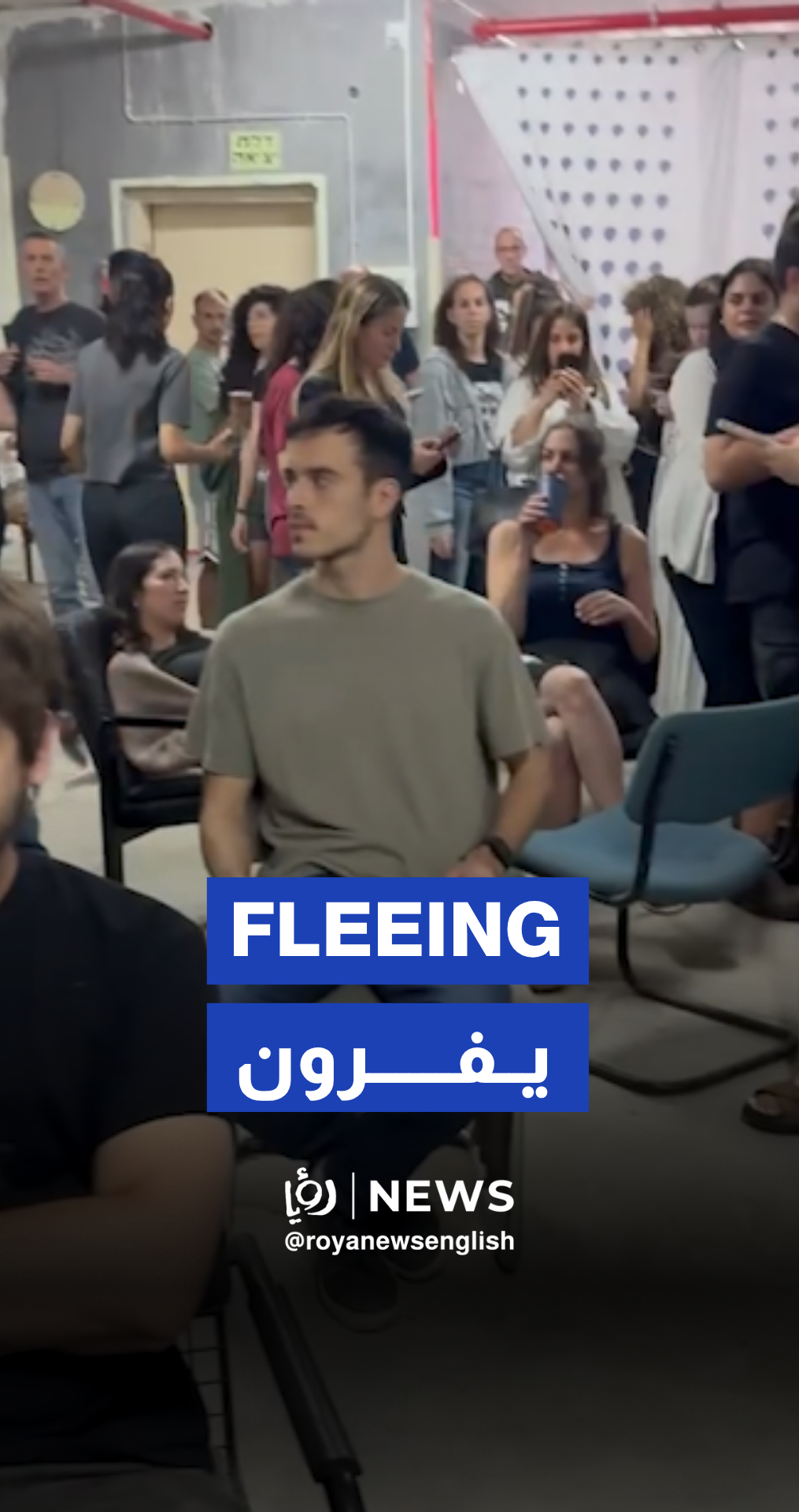 Iranian missiles send 'Israel's' Channel 12 team fleeing for safety