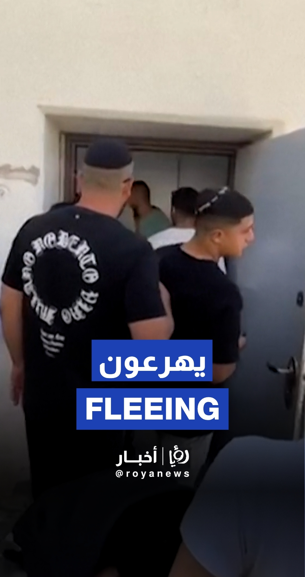 Settlers flee into shelters