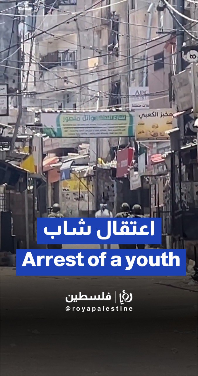 Video captures moment of arrest during Israeli raid in Balata Camp, West Bank