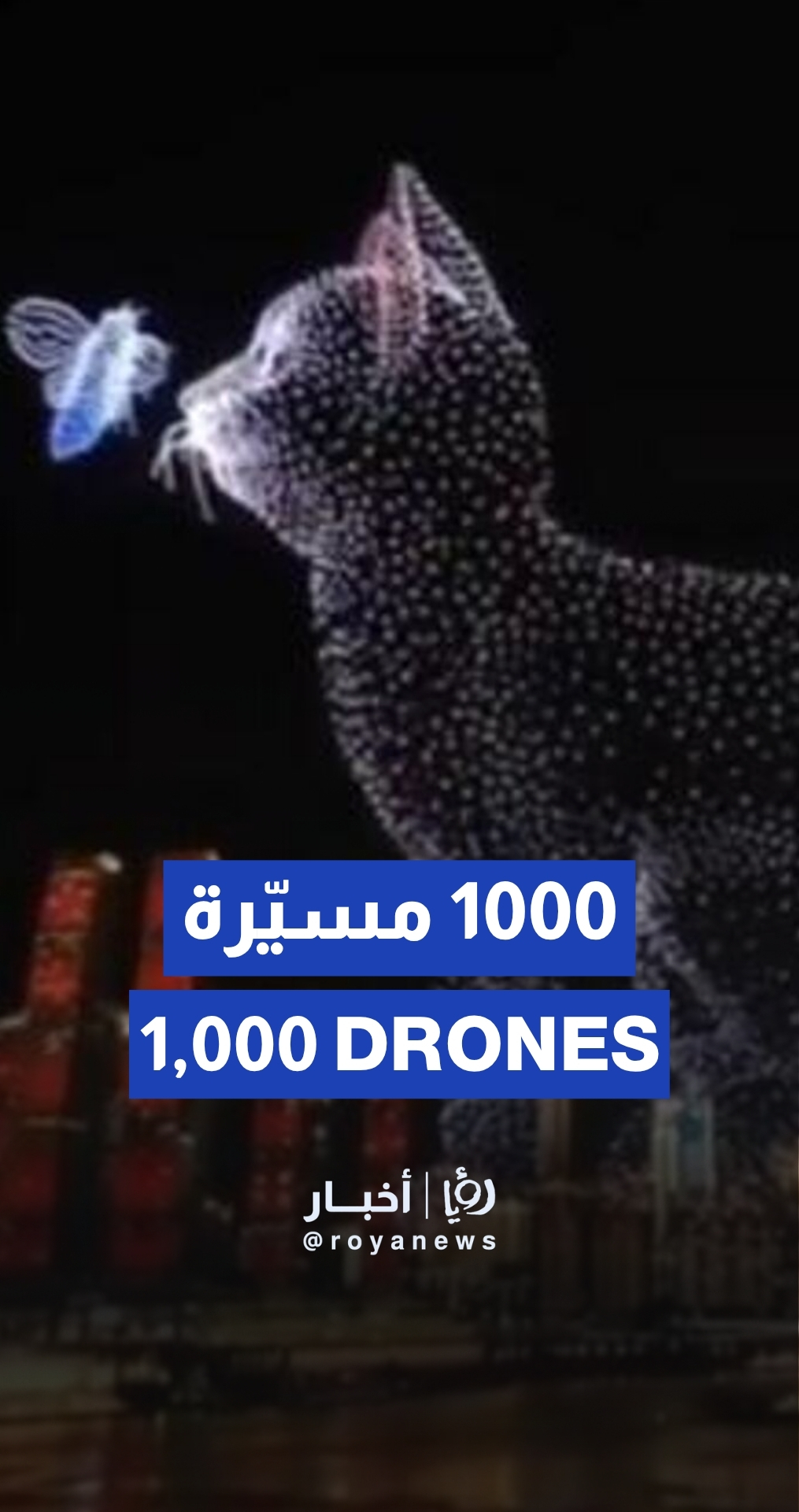 Spectacular light show in China with 1,000 drones