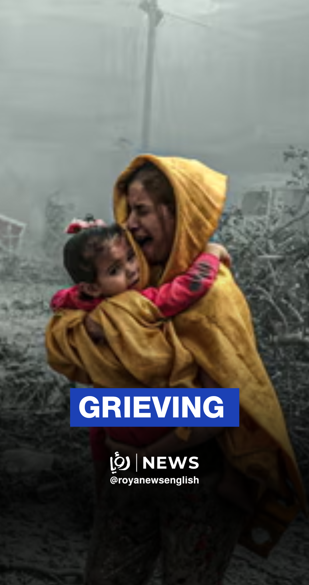 Grieving child screams and weeps after losing his father