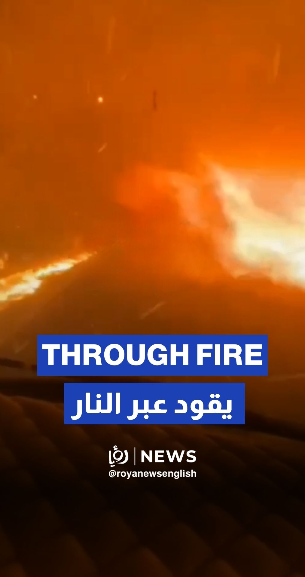 Driving through fire in Turkey's Izmir wildfires