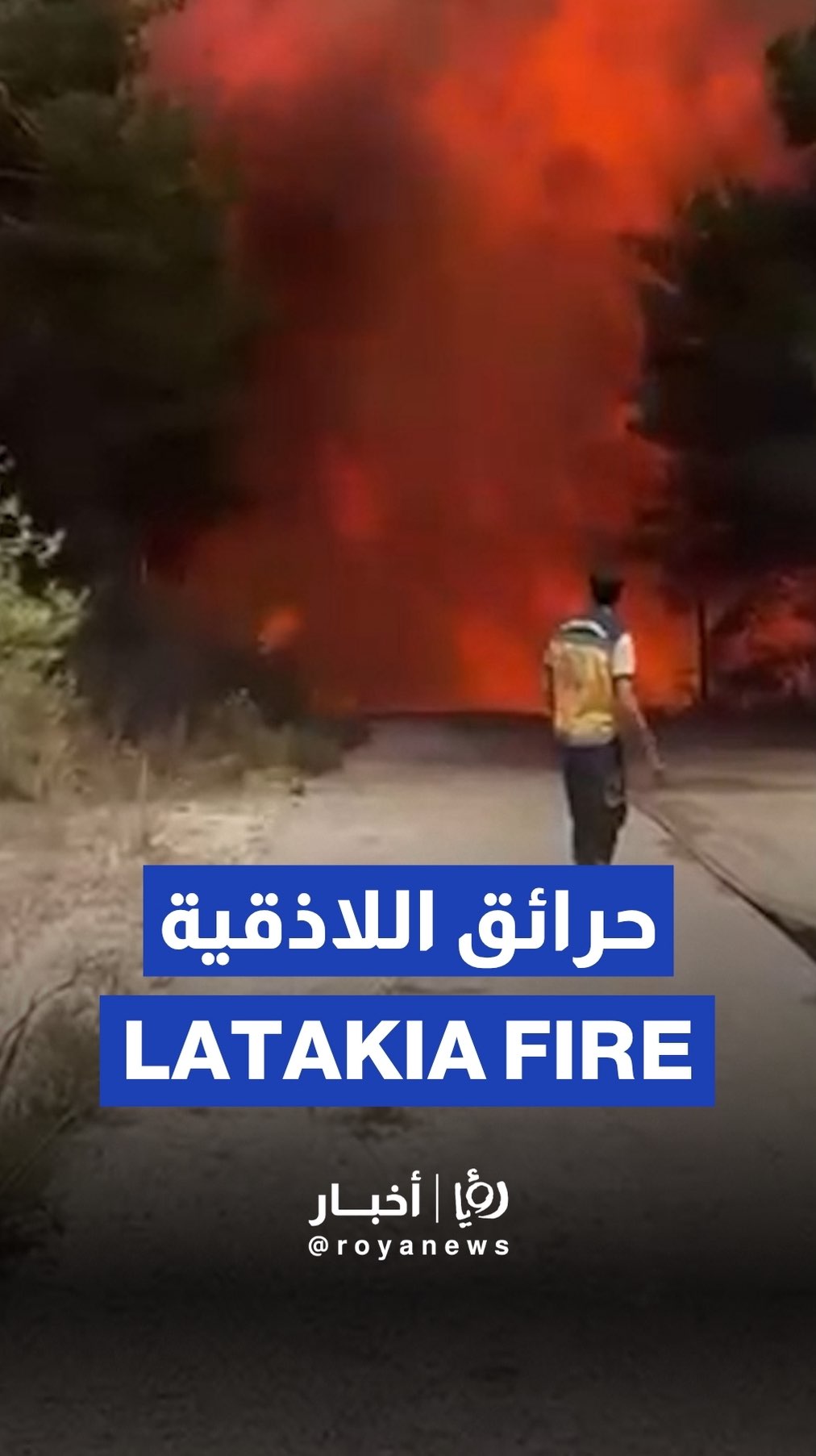 Wildfires in rural Latakia